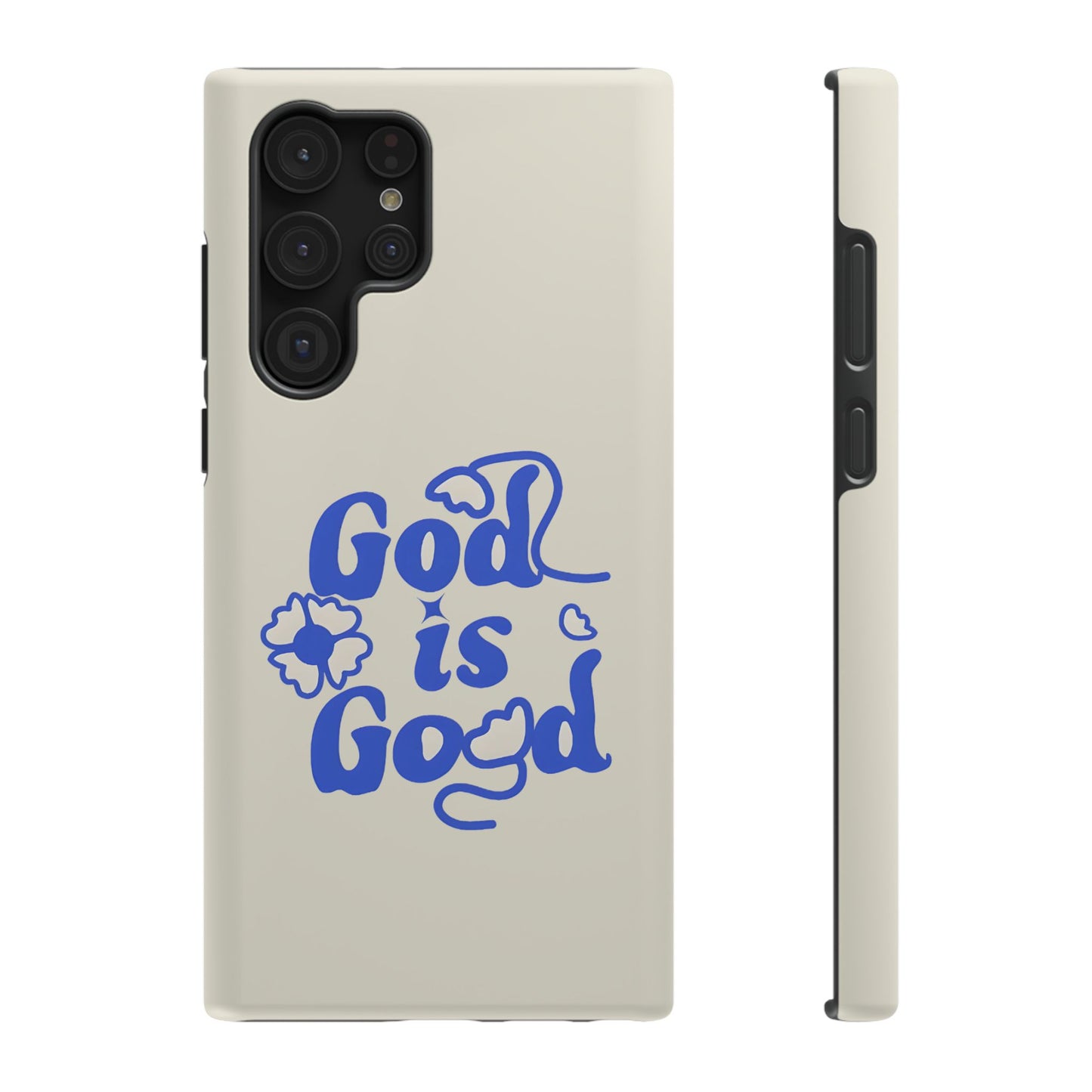 Floral Faith "God Is Good" Phone Case – MagSafe Compatible for iPhone & Samsung Galaxy