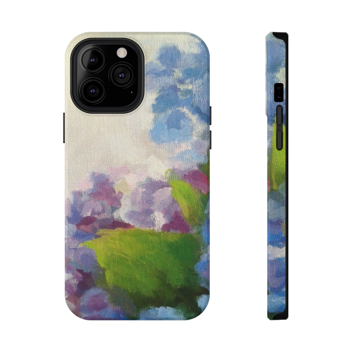 Hydrangea Dream Phone Case – Artistic Floral Design, MagSafe Compatible for iPhone & Samsung Galaxy