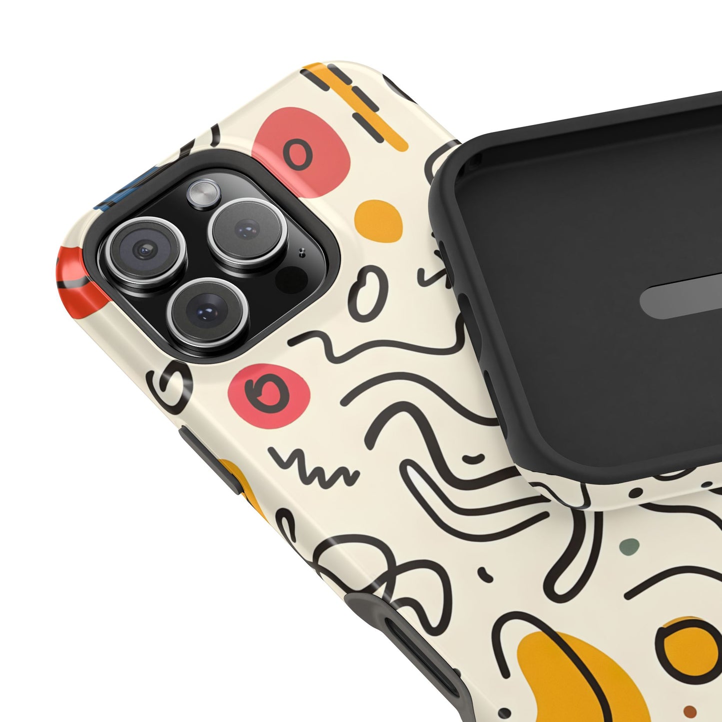 Abstract Doodle Art Phone Case – MagSafe Compatible for iPhone & Samsung Galaxy