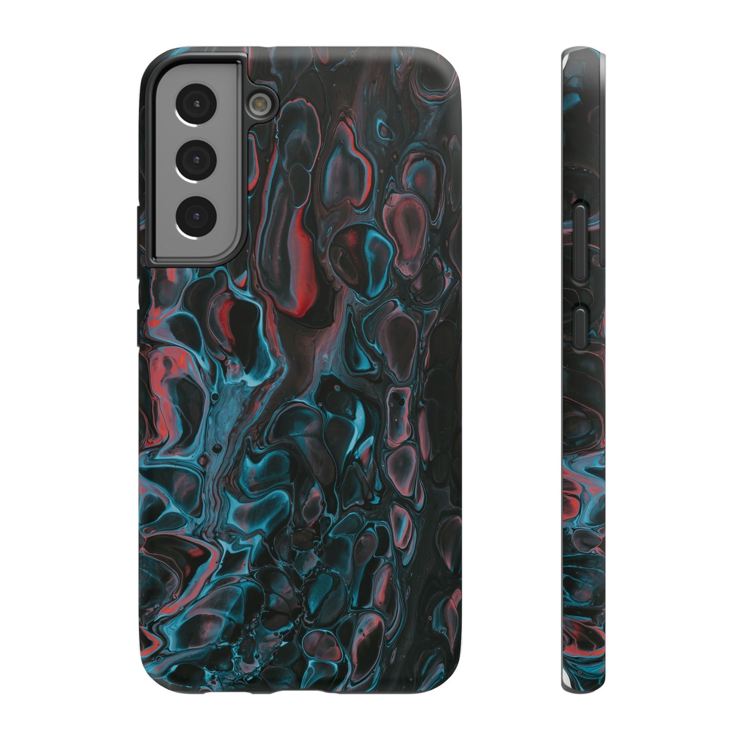 Dark Abyss Iridescent Texture Phone Case – MagSafe Compatible for iPhone & Samsung Galaxy