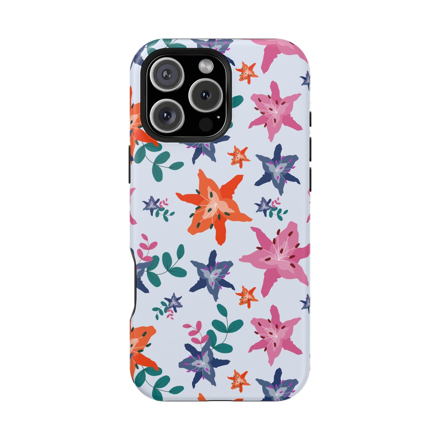 Watercolor Lily Garden Phone Case – MagSafe Compatible for iPhone & Samsung Galaxy