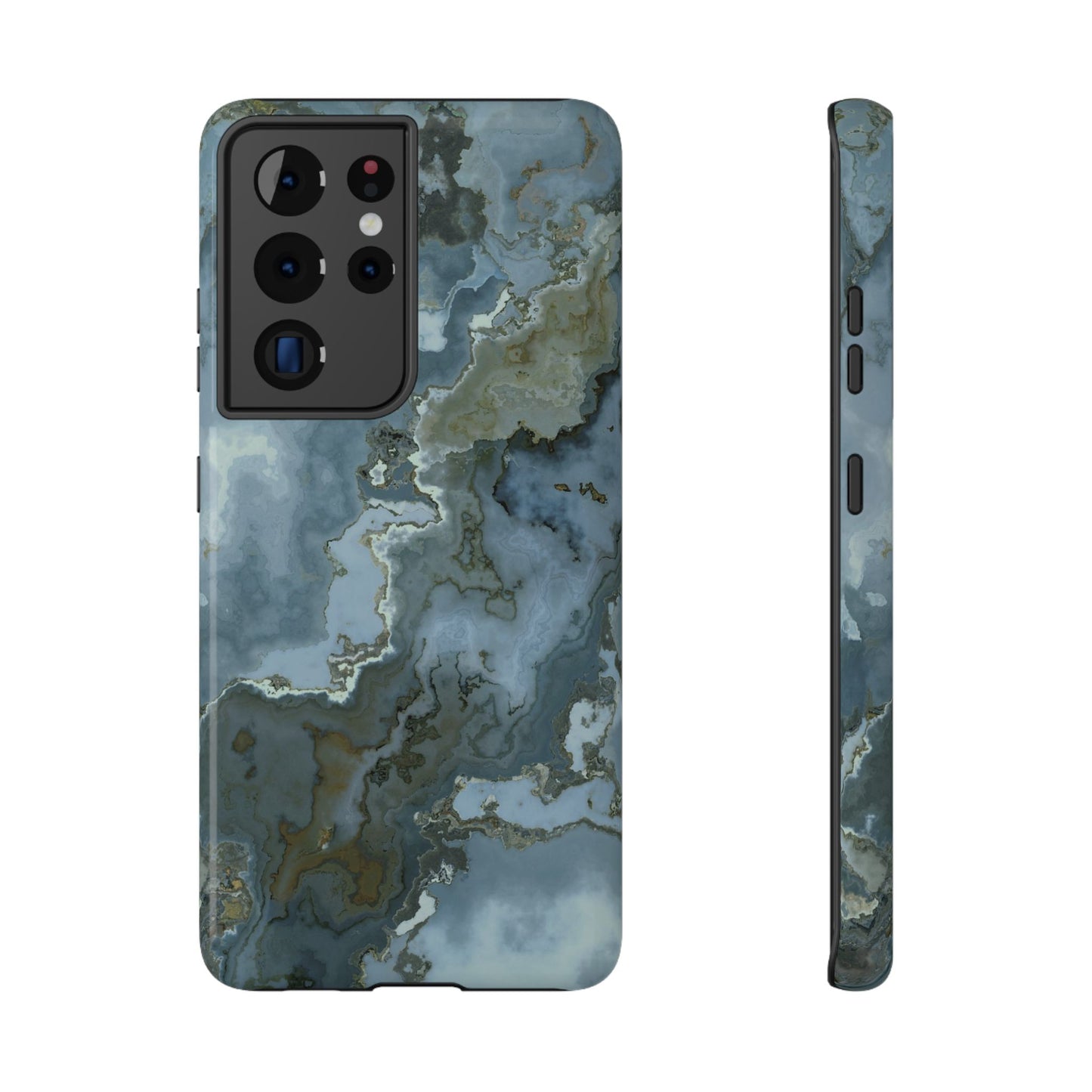 Oceanic Agate Marble Phone Case – MagSafe Compatible for iPhone & Samsung Galaxy