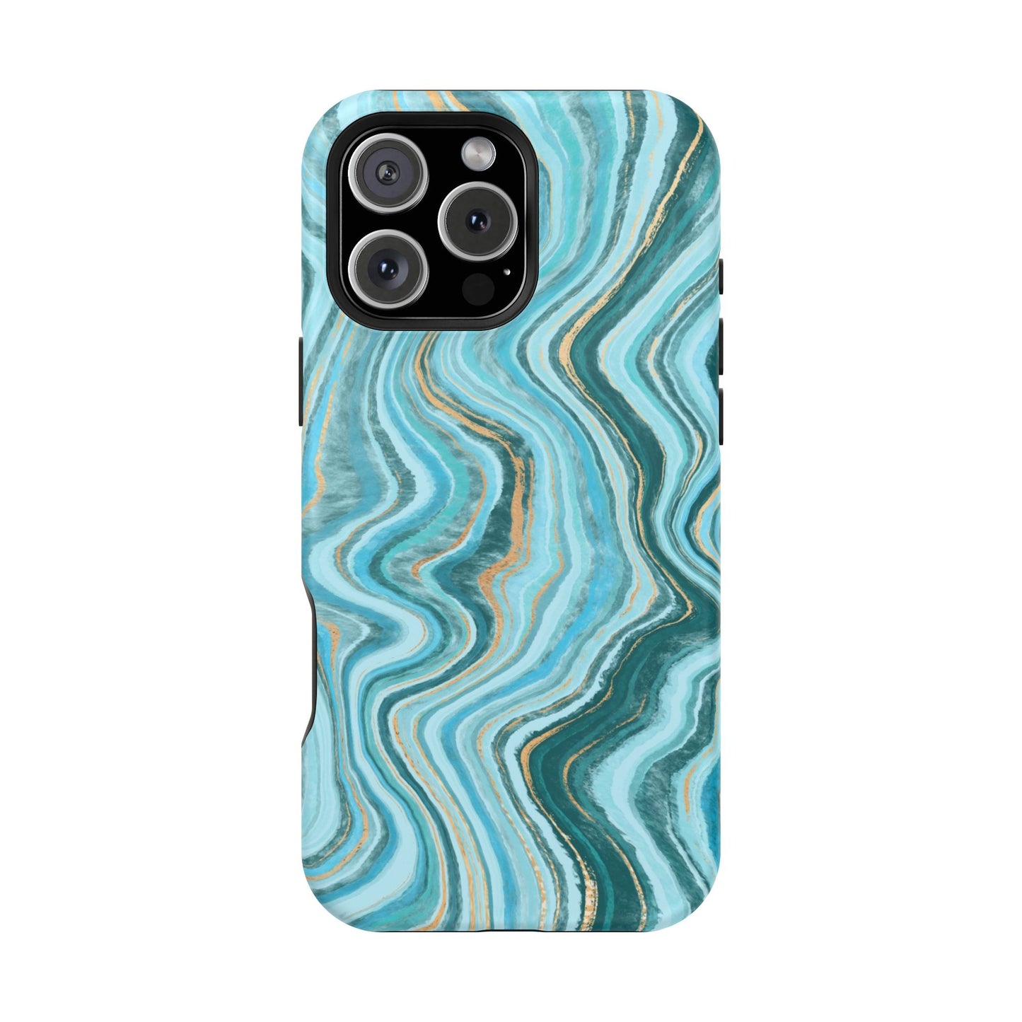 Ocean Agate Swirl Phone Case – MagSafe Compatible for iPhone & Samsung Galaxy