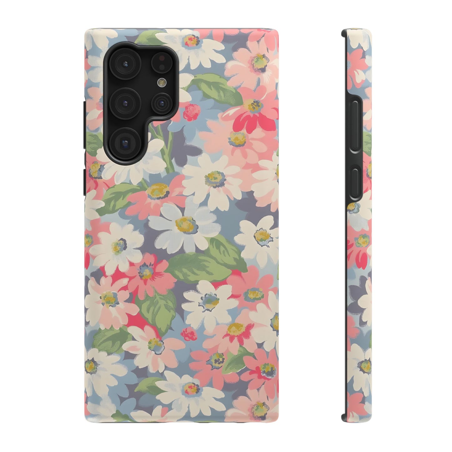 Vintage Floral Daisy Phone Case – MagSafe Compatible for iPhone & Samsung Galaxy