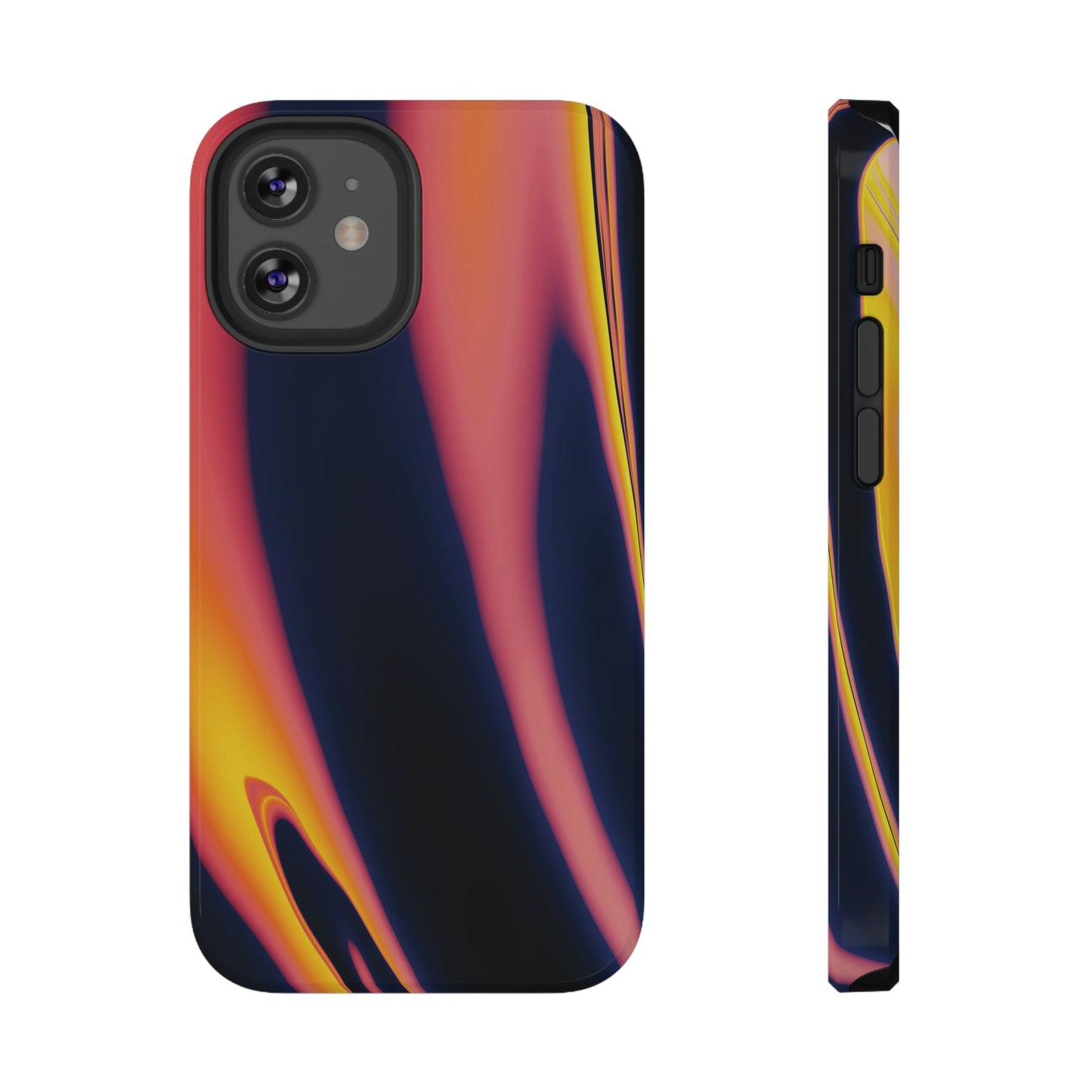 Neon Sunset Flame Phone Case – MagSafe Compatible for iPhone & Samsung Galaxy