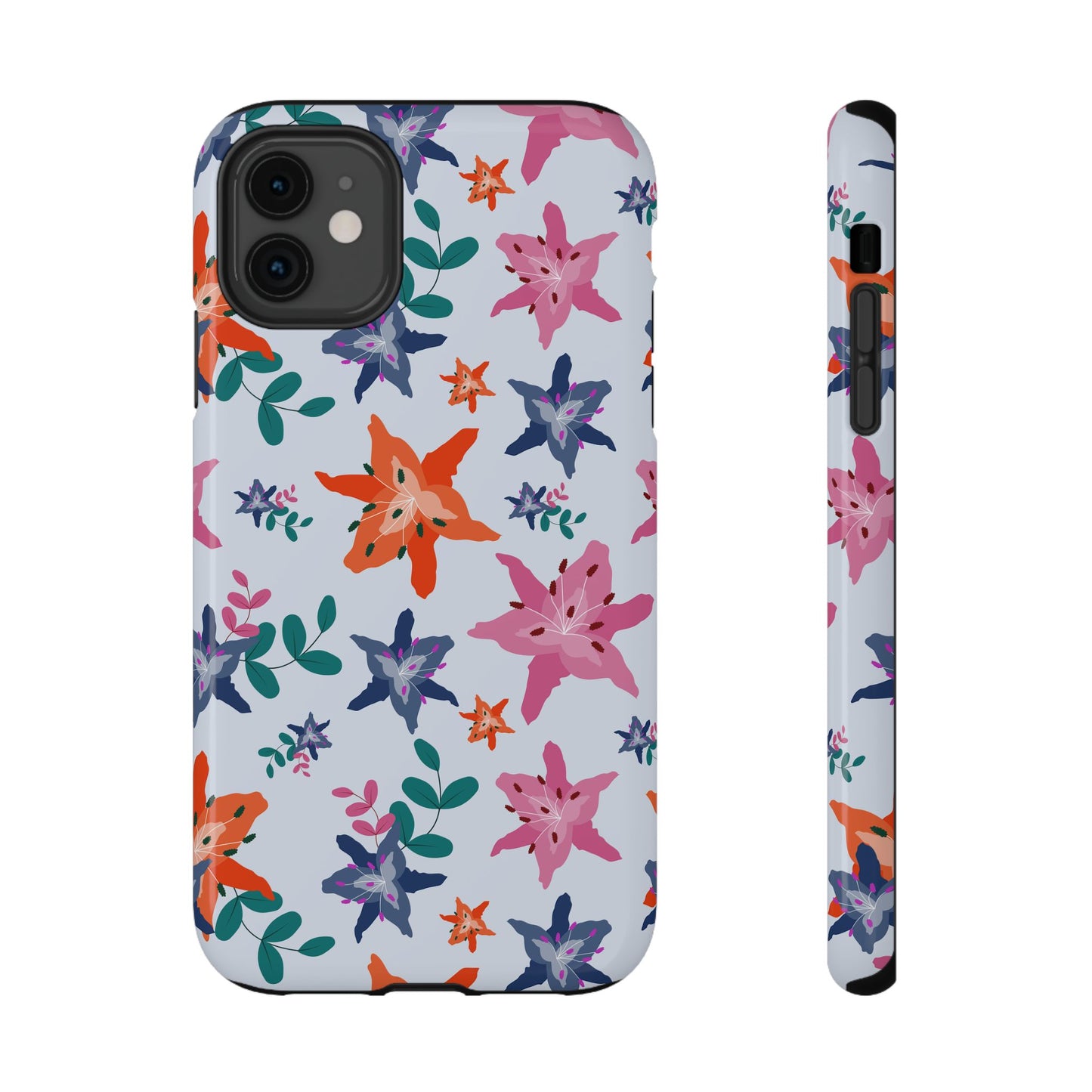 Watercolor Lily Garden Phone Case – MagSafe Compatible for iPhone & Samsung Galaxy