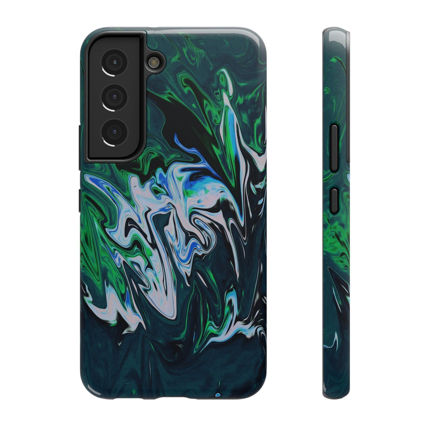 Prismatic Holographic Swirl Phone Case – MagSafe Compatible for iPhone & Samsung Galaxy