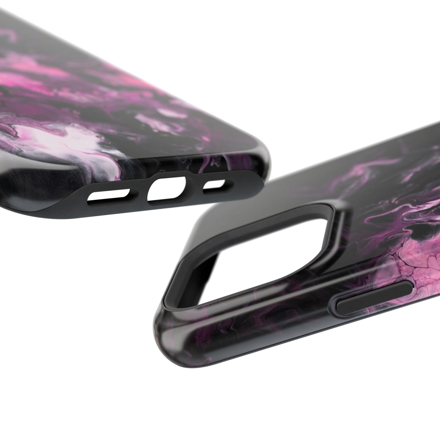 Electric Rose Marble Phone Case – MagSafe Compatible for iPhone & Samsung Galaxy
