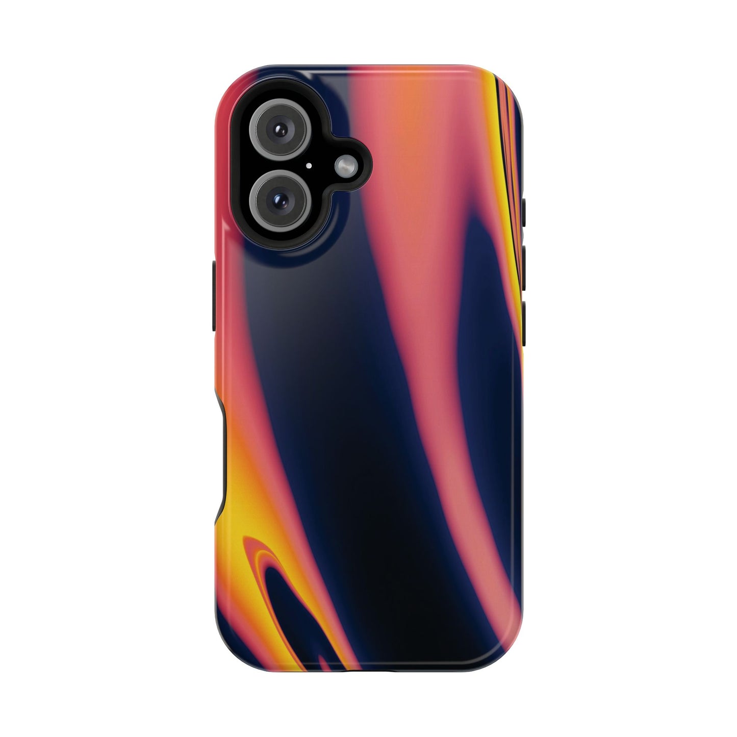 Neon Sunset Flame Phone Case – MagSafe Compatible for iPhone & Samsung Galaxy