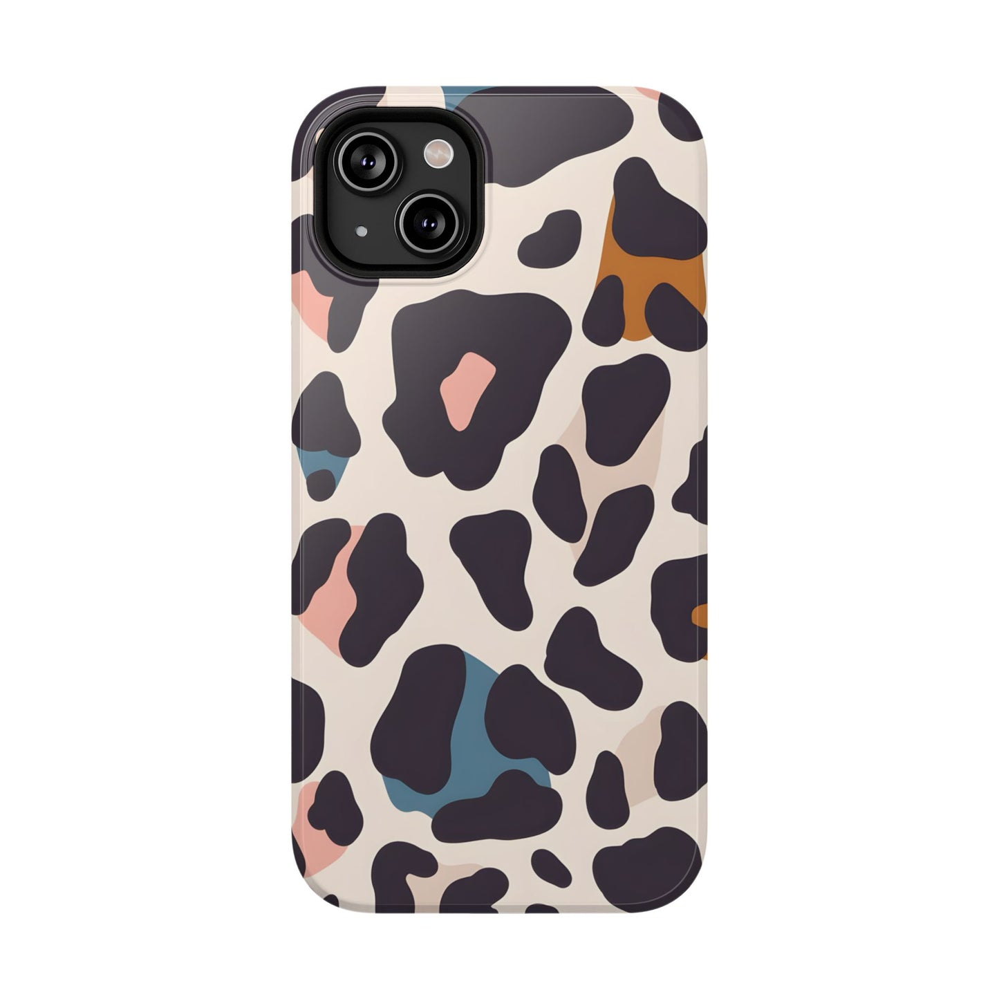 Modern Pastel Leopard Print Phone Case – MagSafe Compatible for iPhone & Samsung Galaxy