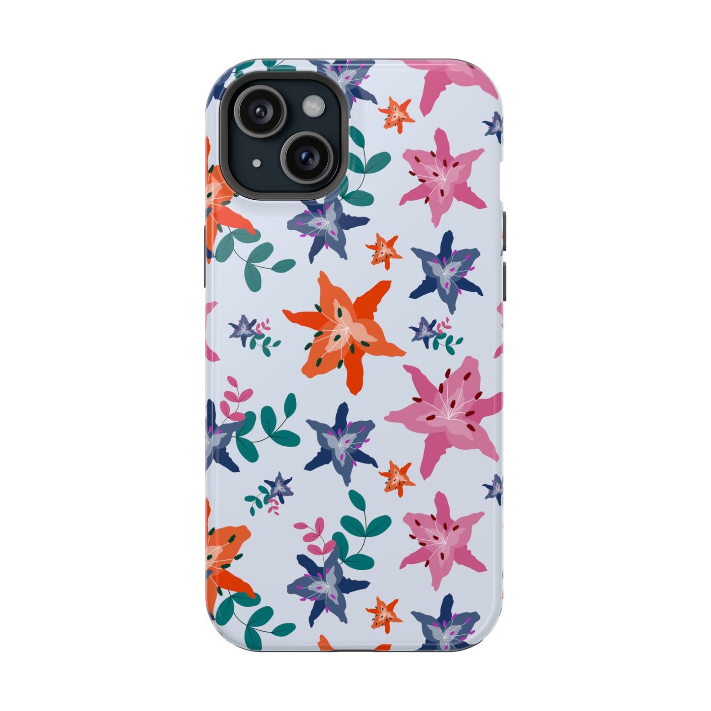 Watercolor Lily Garden Phone Case – MagSafe Compatible for iPhone & Samsung Galaxy
