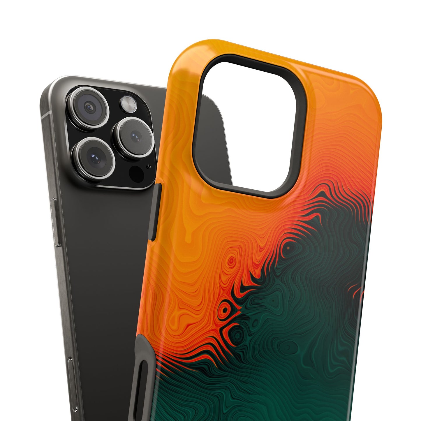 Topographic Heatwave Phone Case – MagSafe Compatible for iPhone & Samsung Galaxy