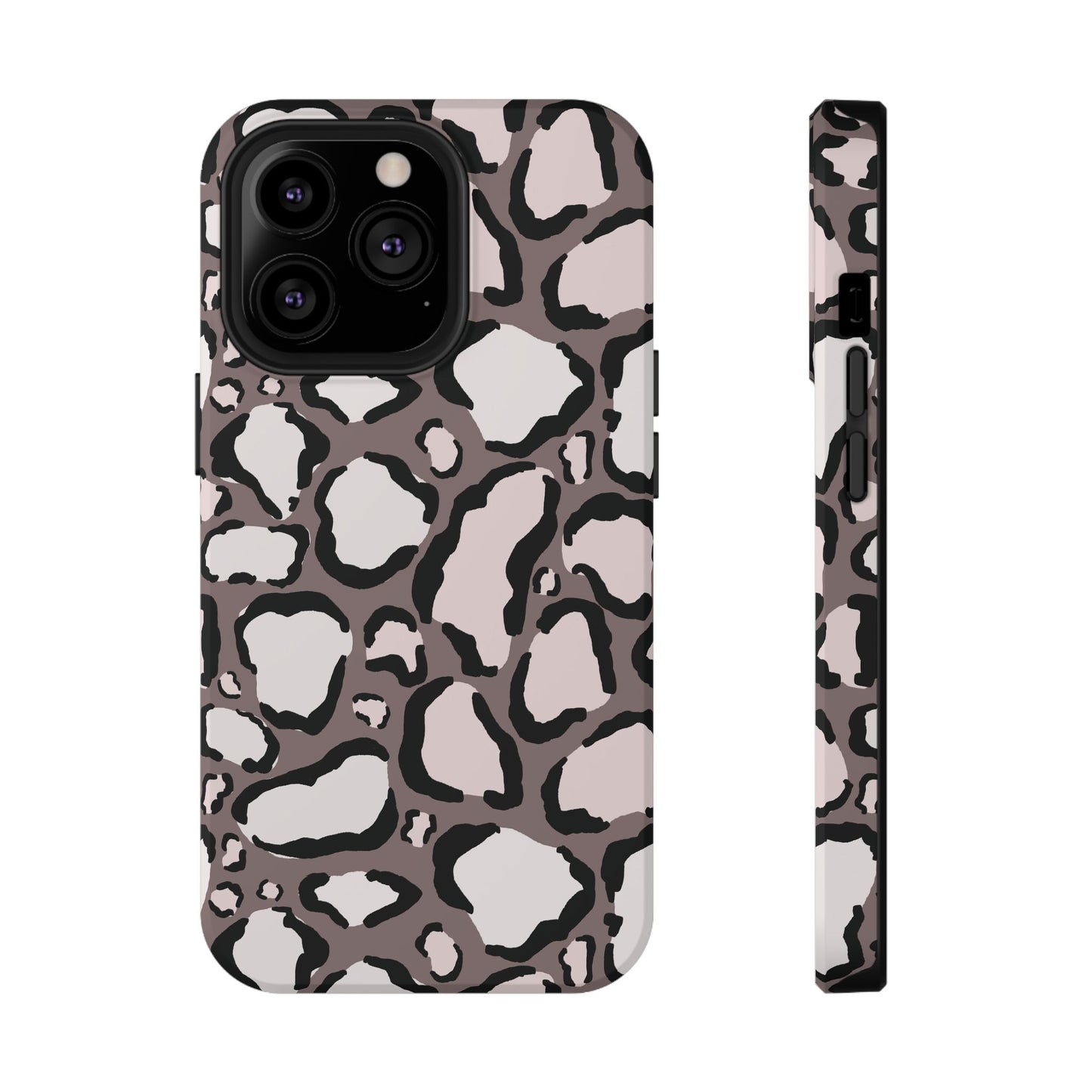 Chic Leopard Print Phone Case – MagSafe Compatible for iPhone & Samsung Galaxy