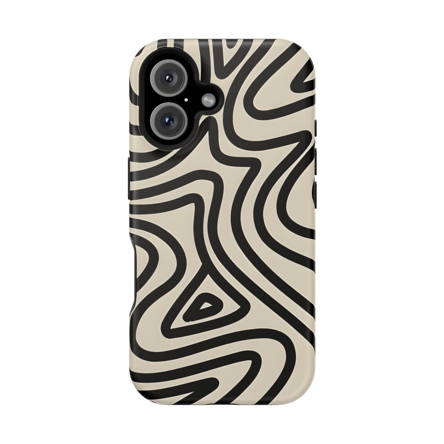 Abstract Maze Line Art Phone Case – MagSafe Compatible for iPhone & Samsung Galaxy