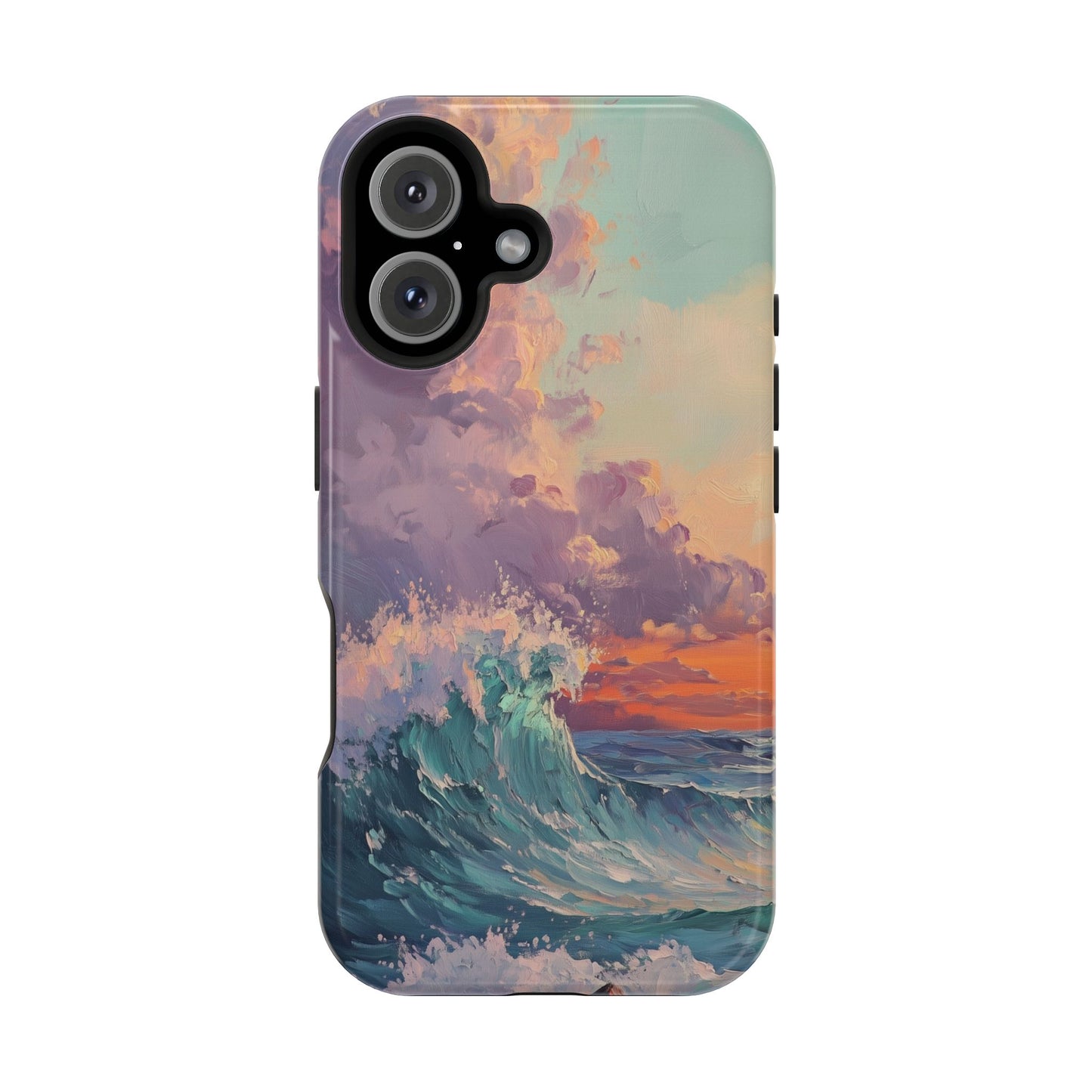 Ocean Sunset Waves Phone Case – MagSafe Compatible for iPhone & Samsung Galaxy