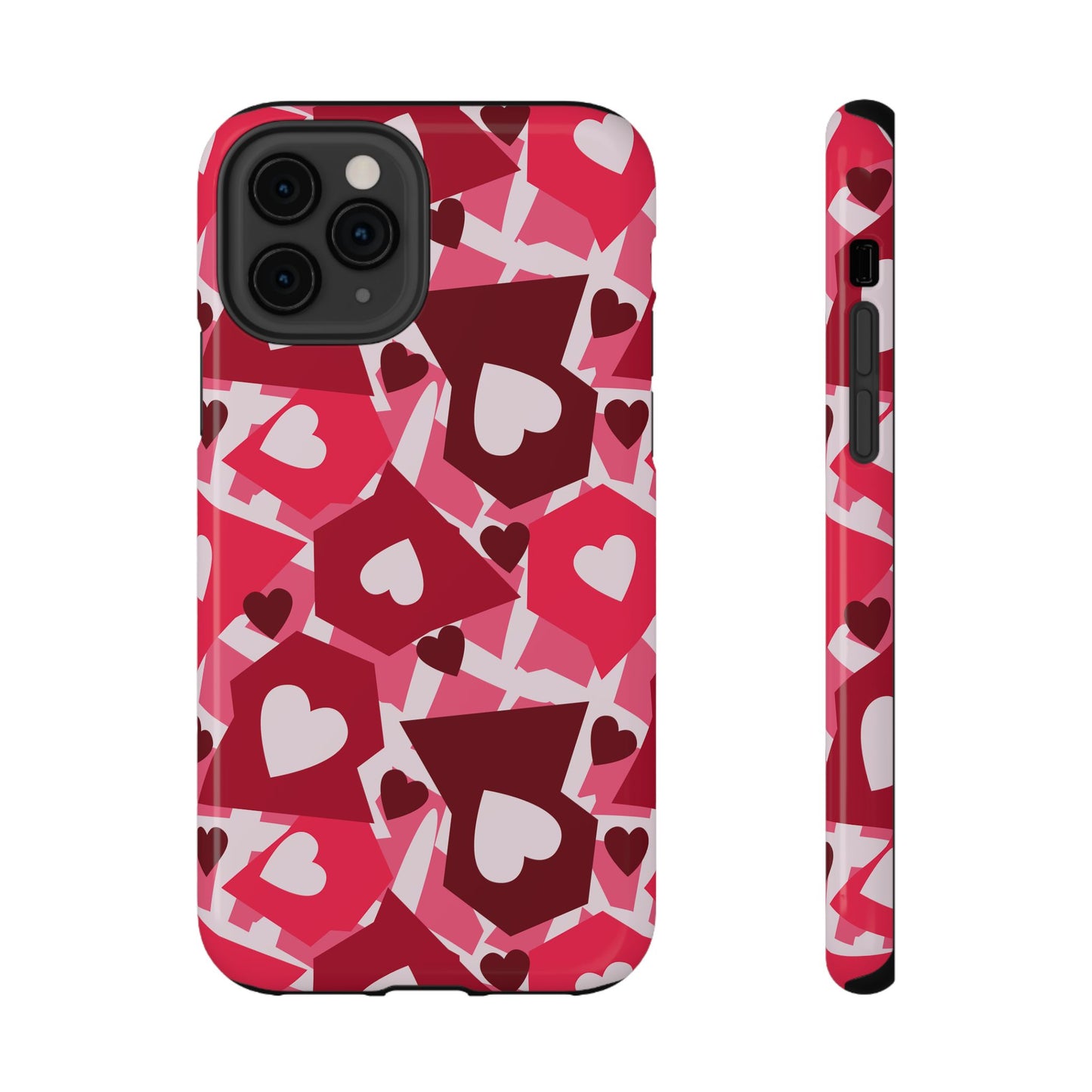 Pink Social Love Icons Phone Case – MagSafe Compatible for iPhone & Samsung Galaxy