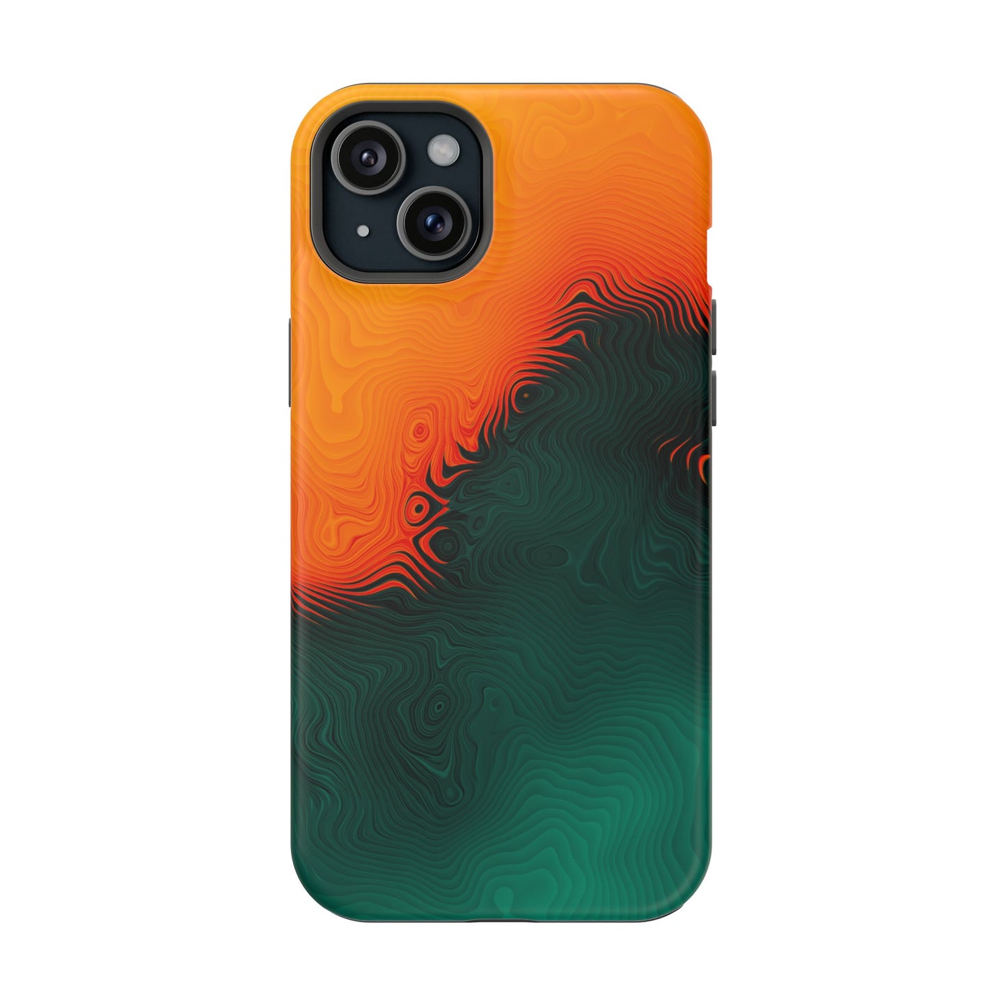 Topographic Heatwave Phone Case – MagSafe Compatible for iPhone & Samsung Galaxy