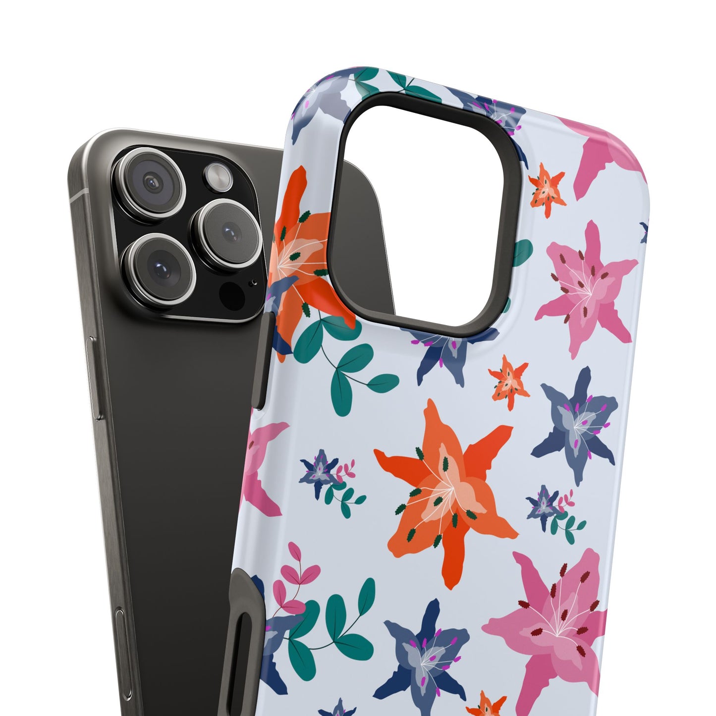 Watercolor Lily Garden Phone Case – MagSafe Compatible for iPhone & Samsung Galaxy