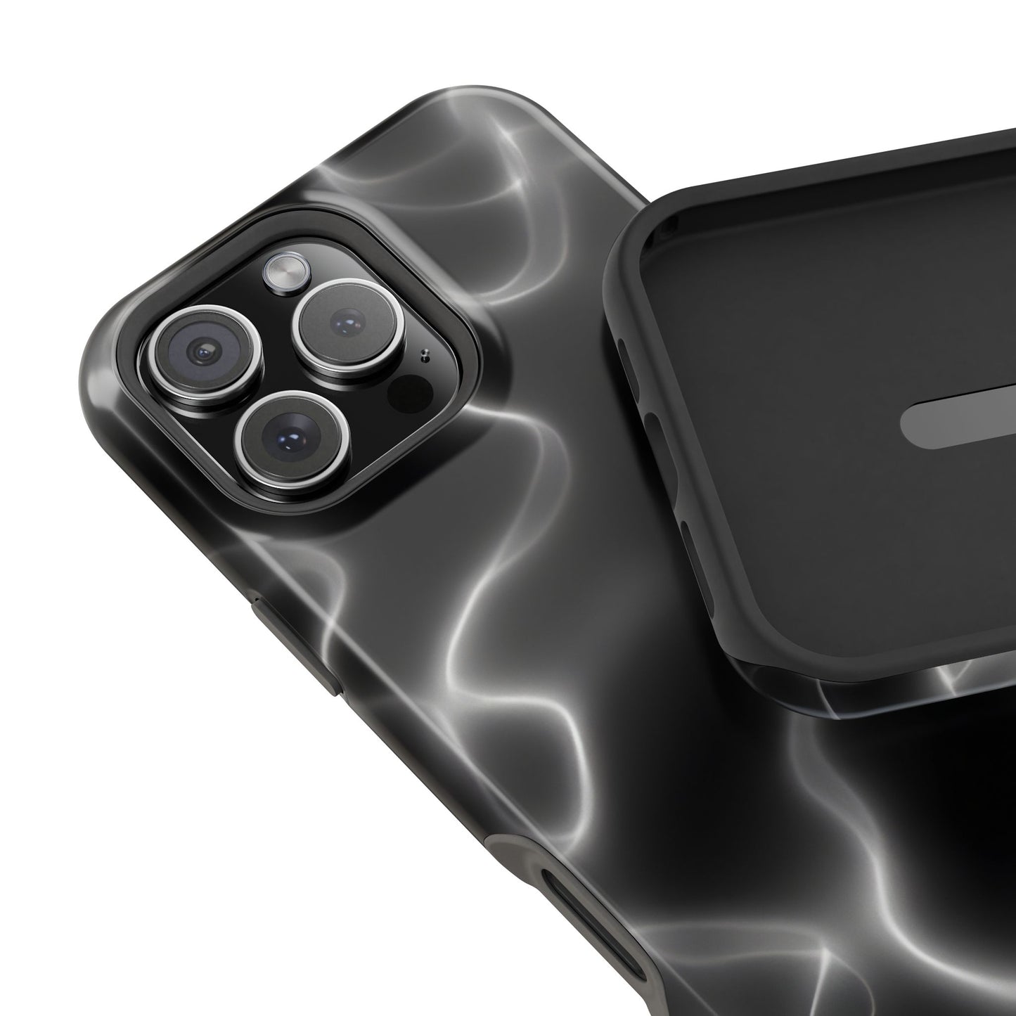 Electric Black Glow Phone Case – MagSafe Compatible for iPhone & Samsung Galaxy