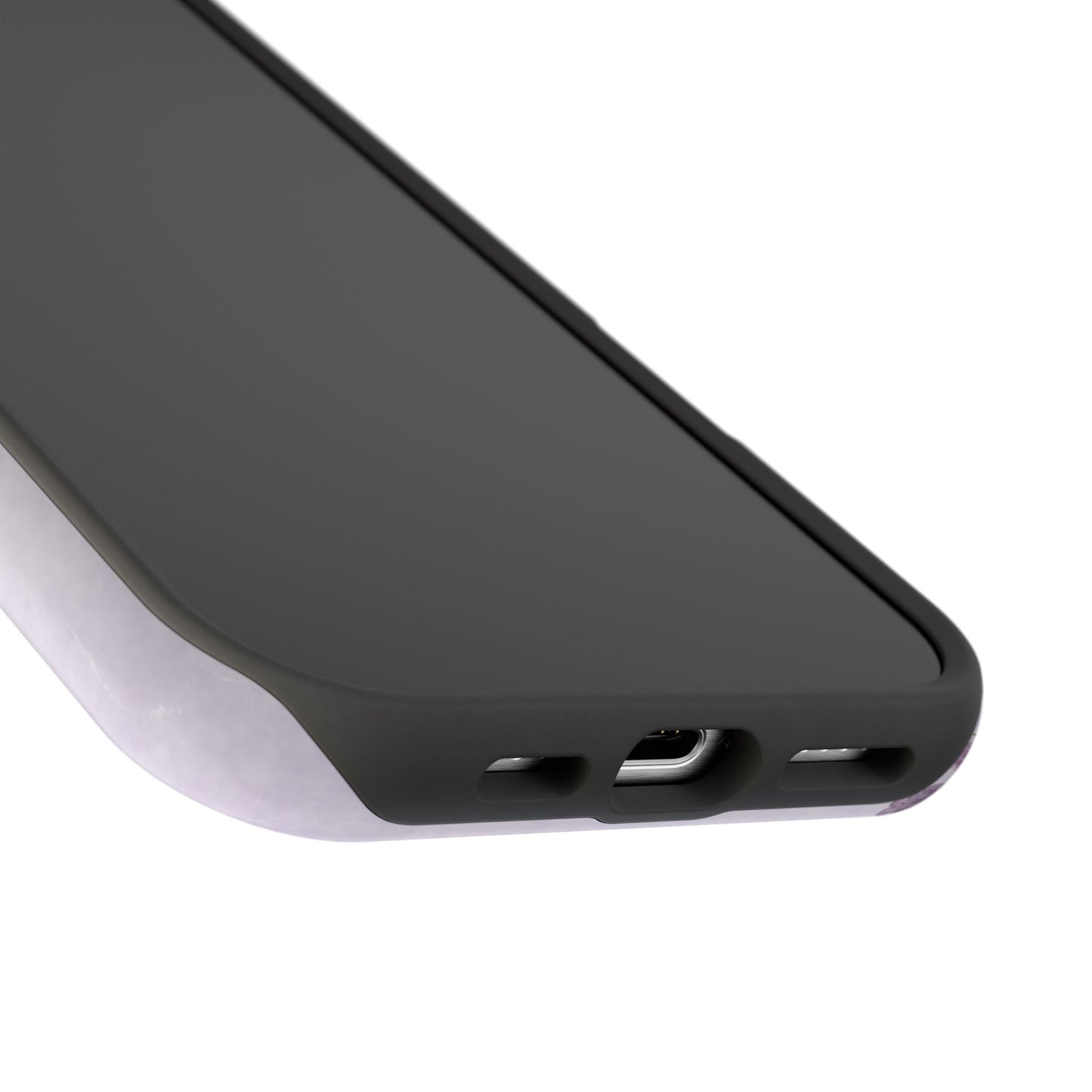 Lavender Blossom Minimal Floral Phone Case – MagSafe Compatible for iPhone & Samsung Galaxy
