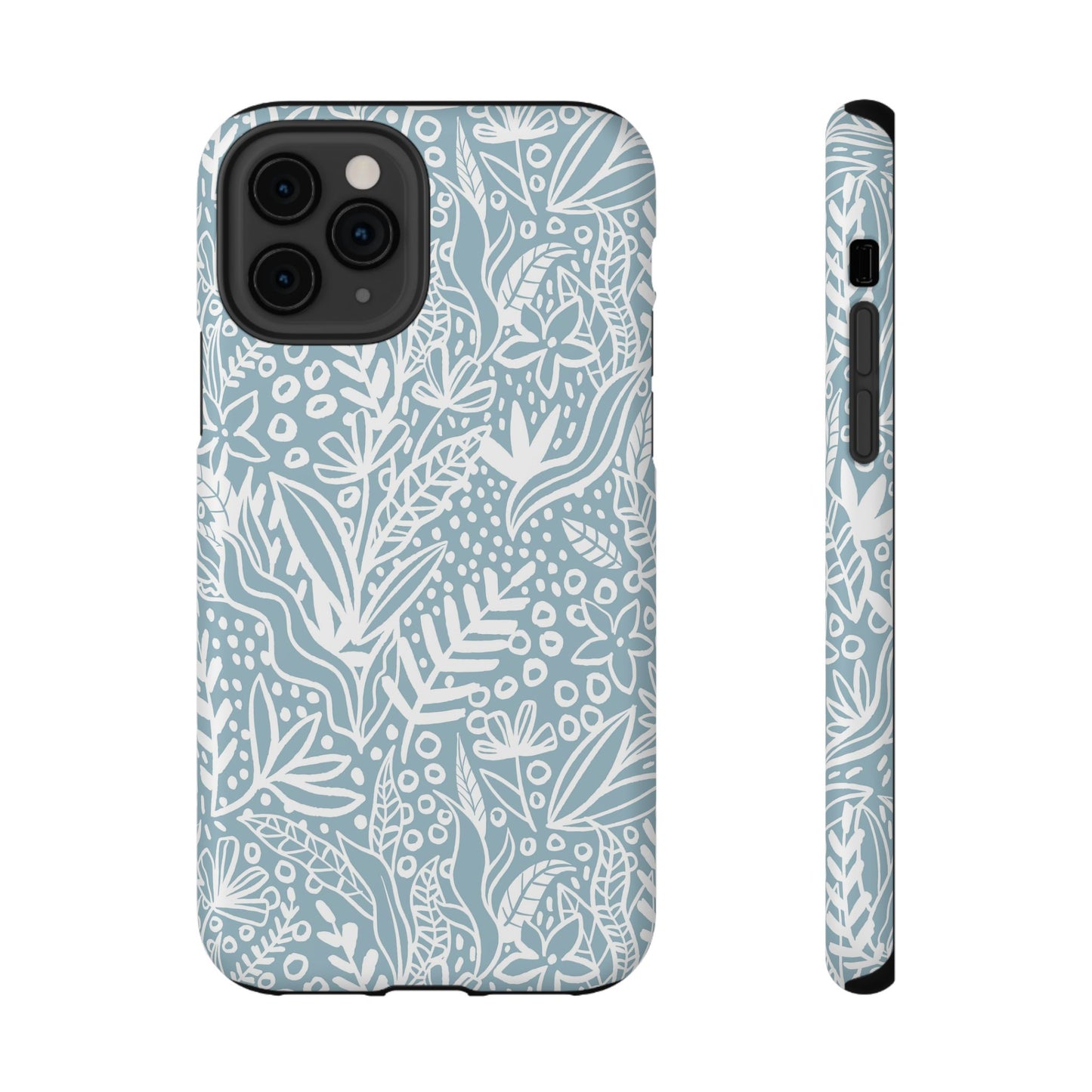 Boho Botanical Doodle Phone Case – MagSafe Compatible for iPhone & Samsung Galaxy