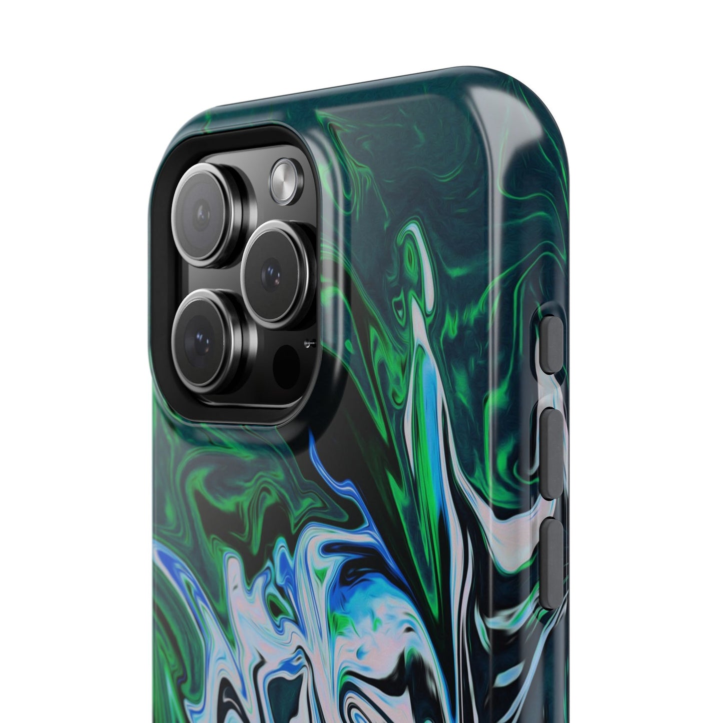 Prismatic Holographic Swirl Phone Case – MagSafe Compatible for iPhone & Samsung Galaxy