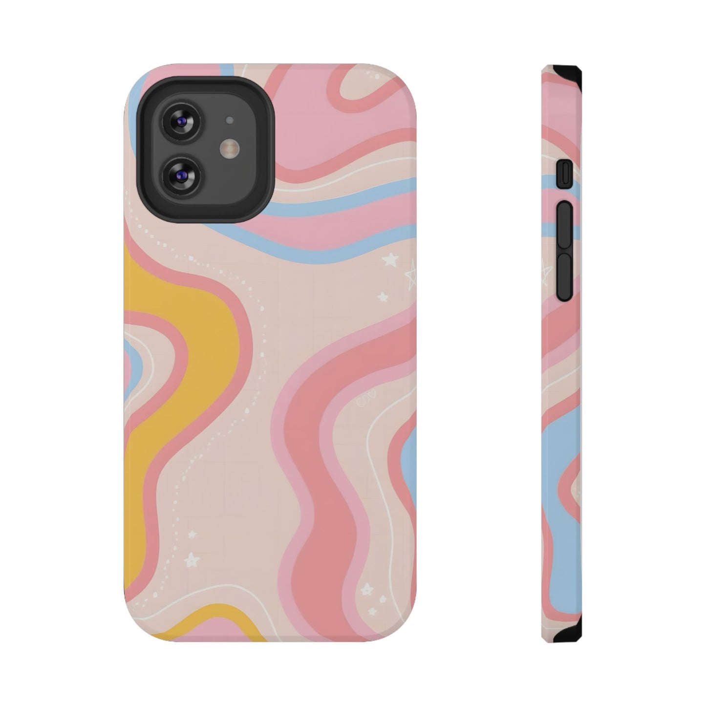 Pastel Dreamy Waves Phone Case – MagSafe Compatible for iPhone & Samsung Galaxy