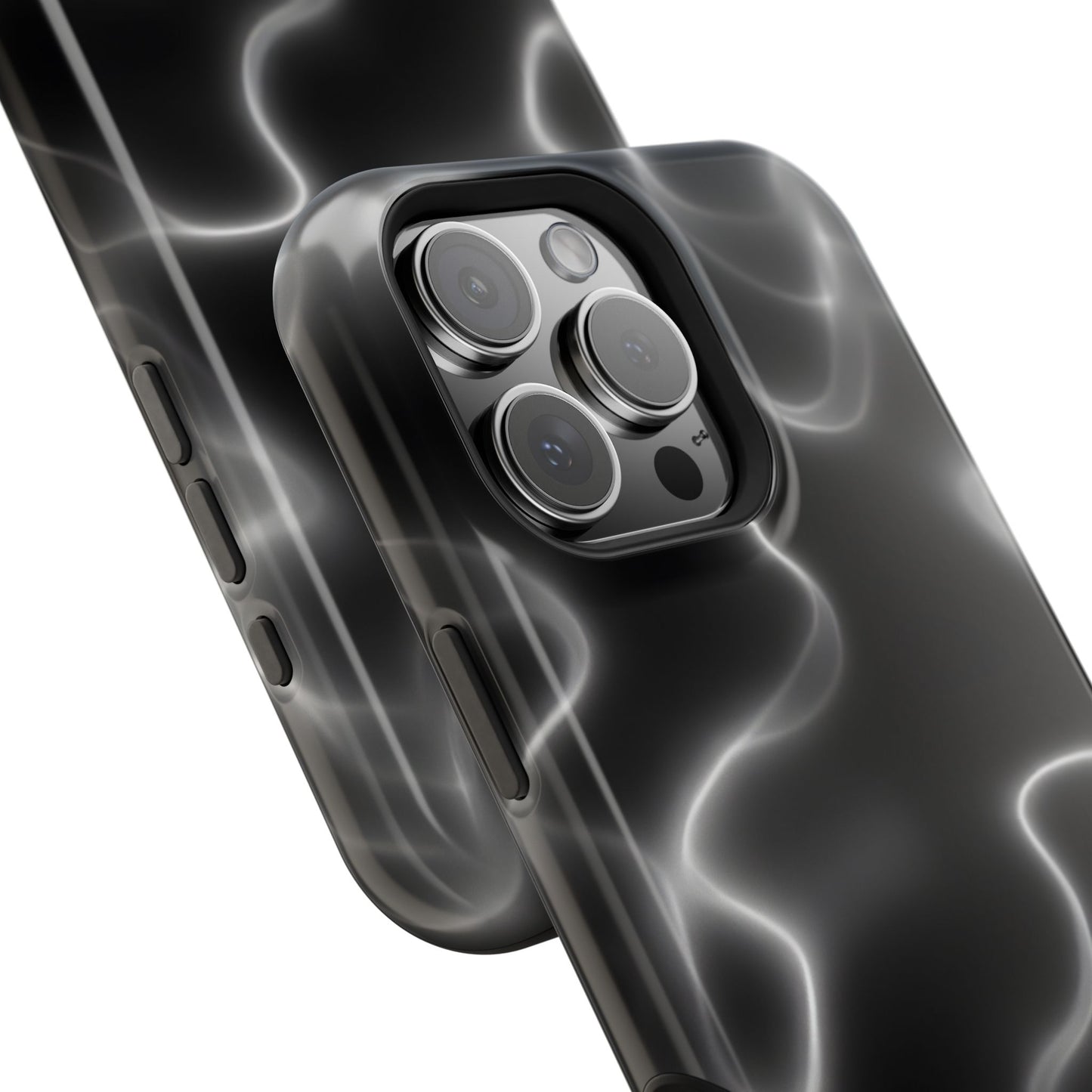 Electric Black Glow Phone Case – MagSafe Compatible for iPhone & Samsung Galaxy