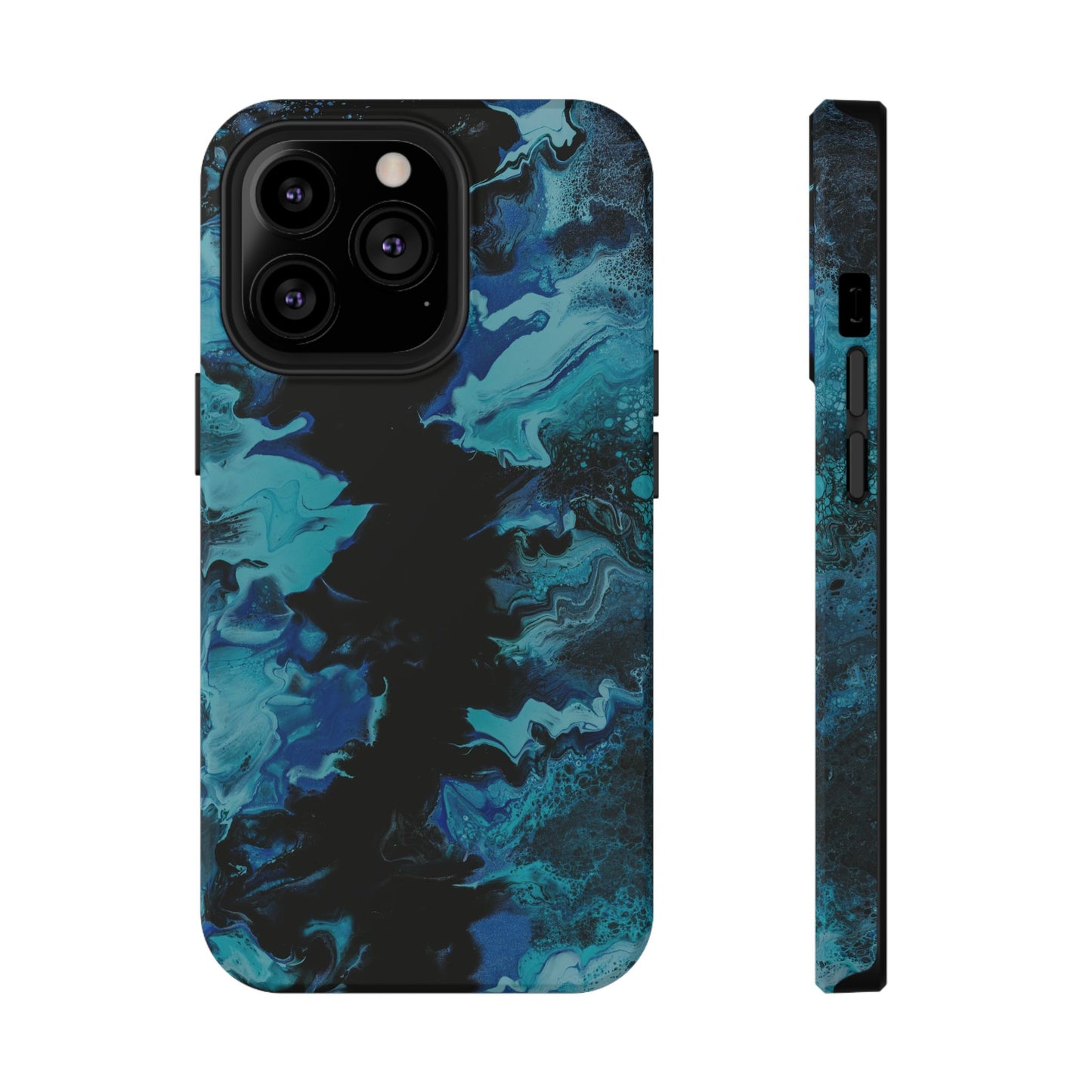 Deep Ocean Swirl Phone Case – MagSafe Compatible for iPhone & Samsung Galaxy