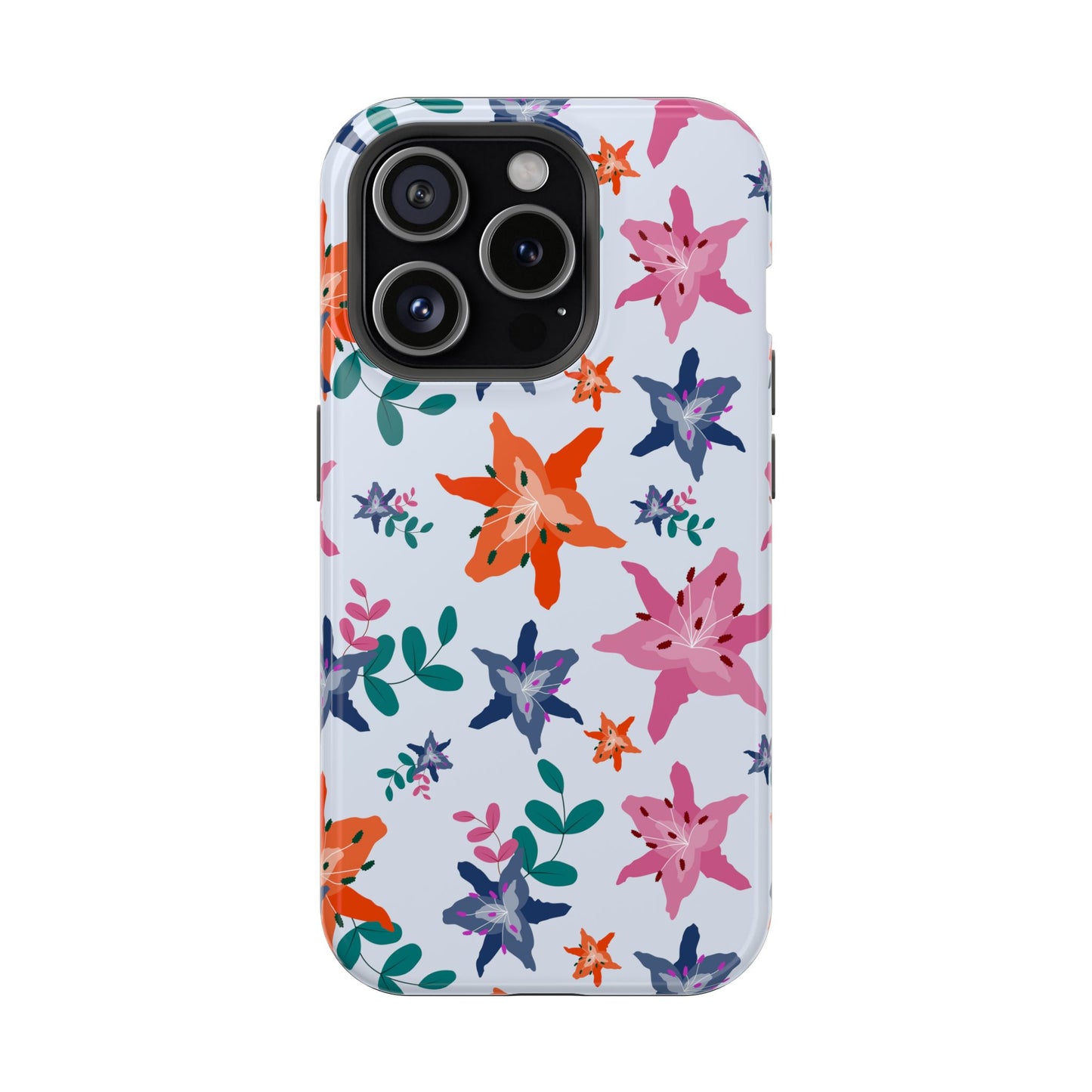 Watercolor Lily Garden Phone Case – MagSafe Compatible for iPhone & Samsung Galaxy