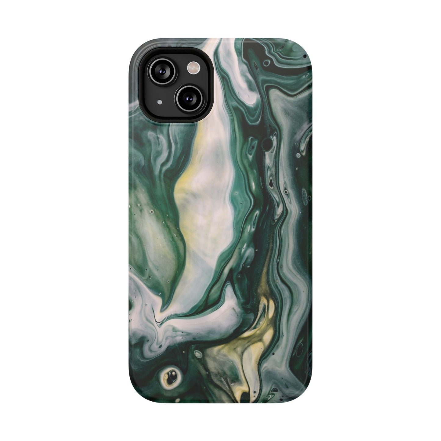 Mystic Forest Marble Swirl Phone Case – MagSafe Compatible for iPhone & Samsung Galaxy