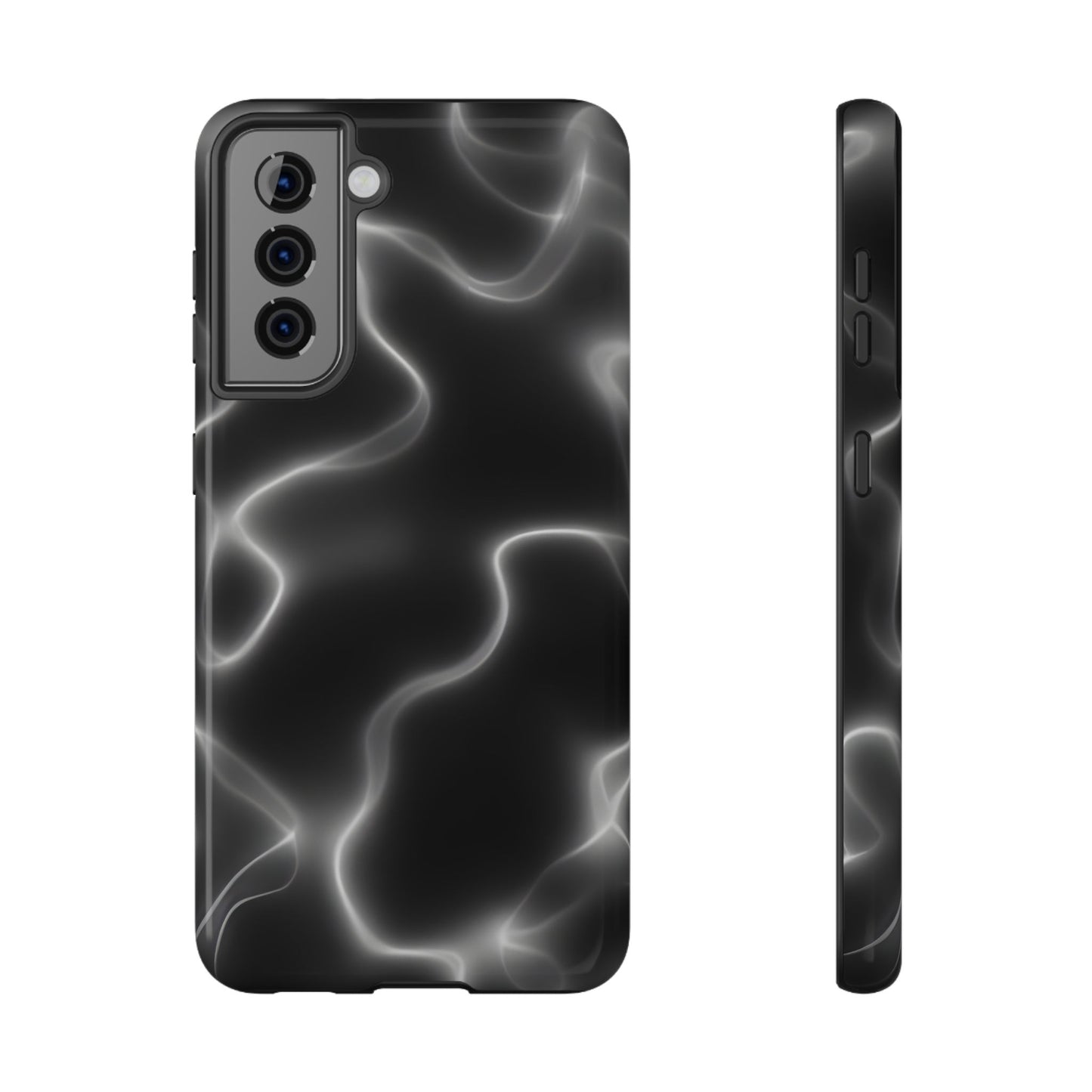 Electric Black Glow Phone Case – MagSafe Compatible for iPhone & Samsung Galaxy