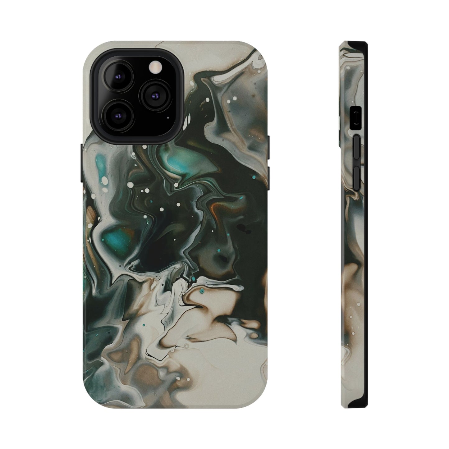 Terra Mist Earthtone Marble Phone Case – MagSafe Compatible for iPhone & Samsung Galaxy