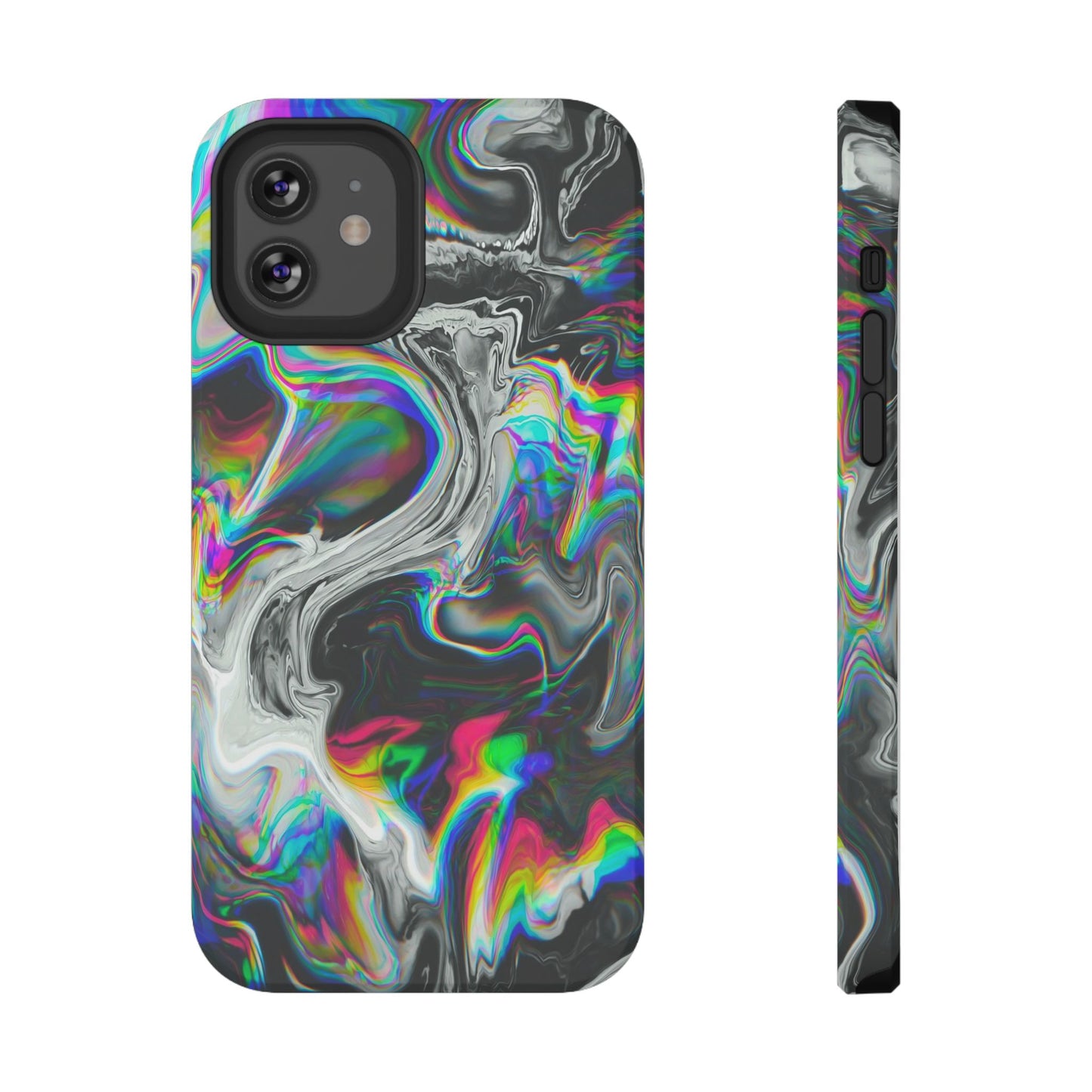 Holographic Swirl Phone Case – MagSafe Compatible for iPhone & Samsung Galaxy