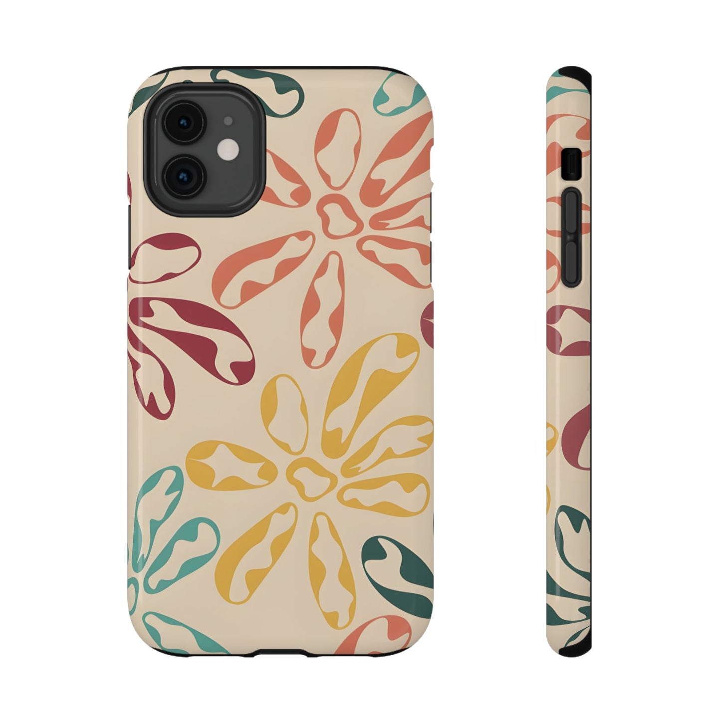Retro Groovy Floral Phone Case – MagSafe Compatible for iPhone & Samsung Galaxy