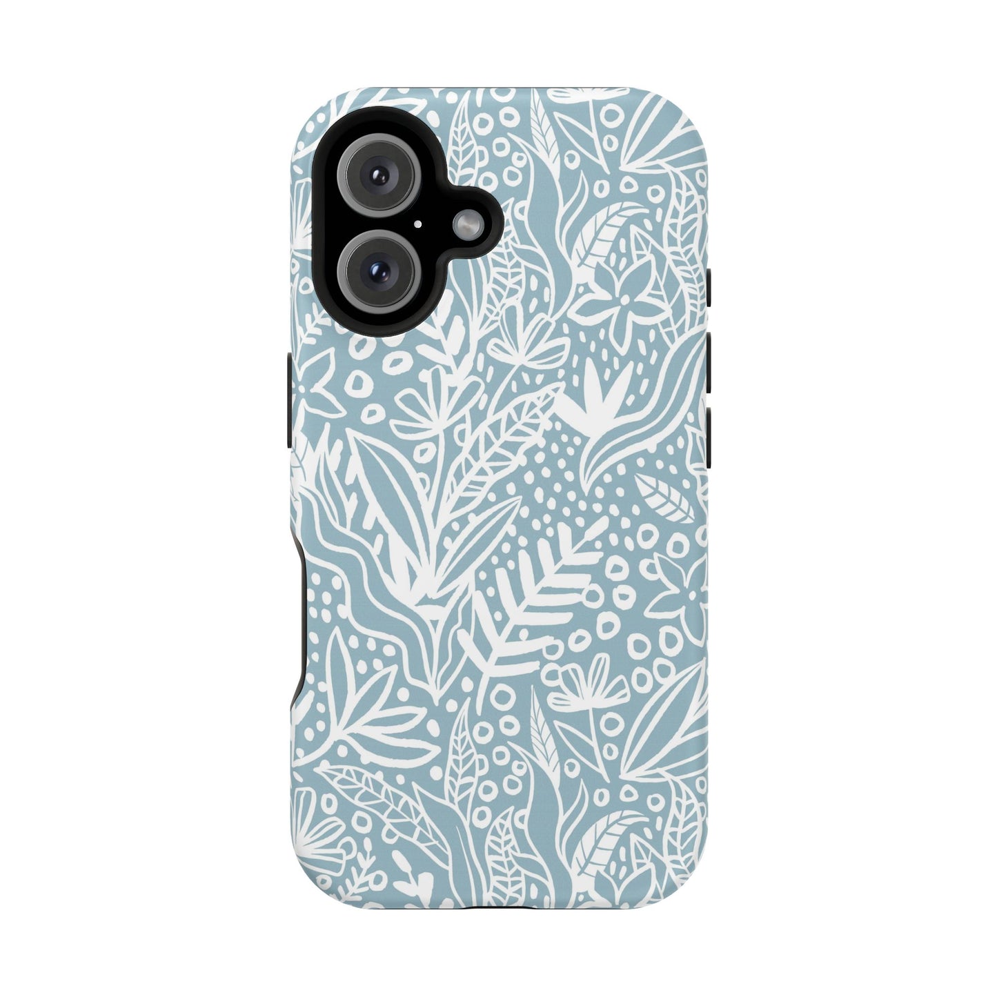 Boho Botanical Doodle Phone Case – MagSafe Compatible for iPhone & Samsung Galaxy