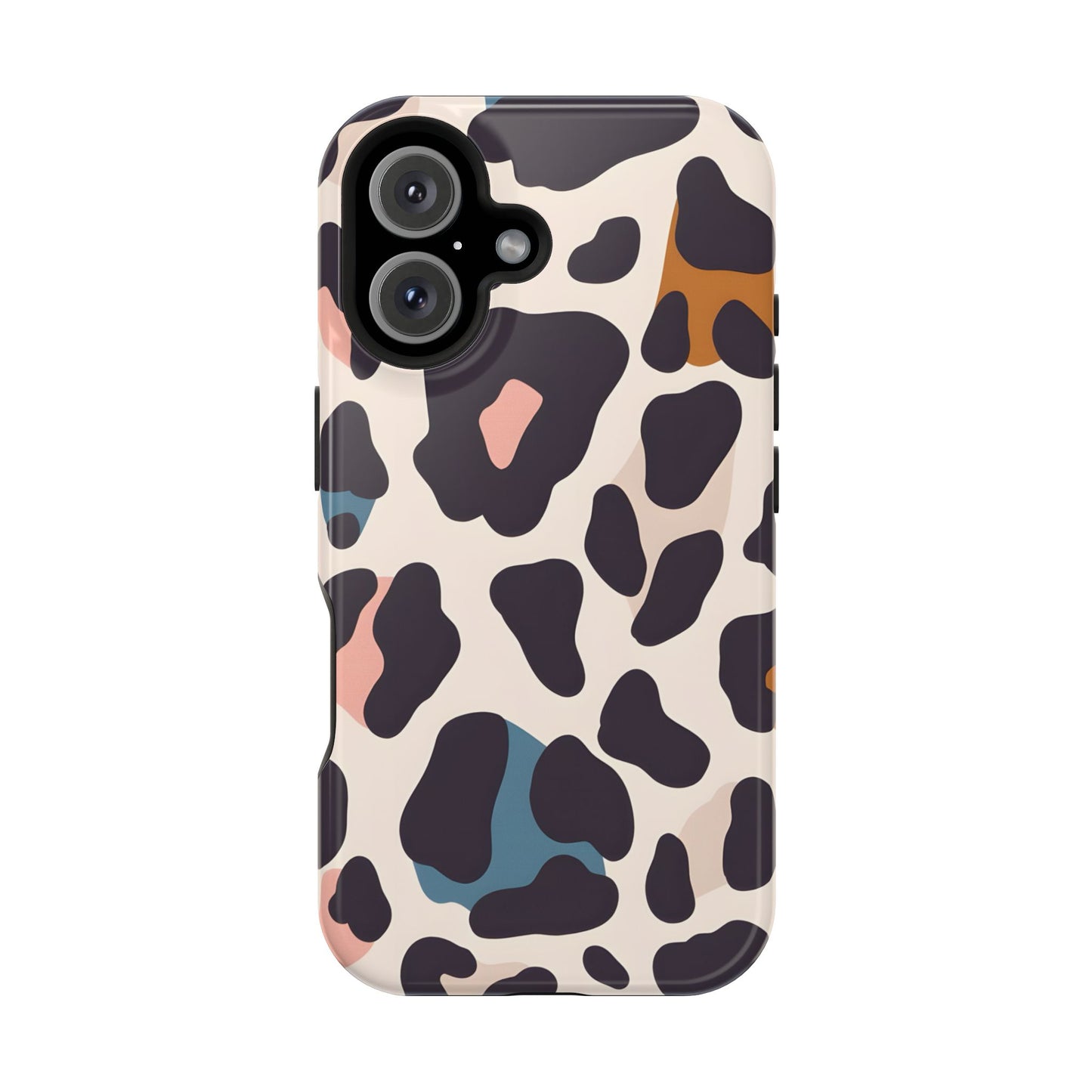Modern Pastel Leopard Print Phone Case – MagSafe Compatible for iPhone & Samsung Galaxy