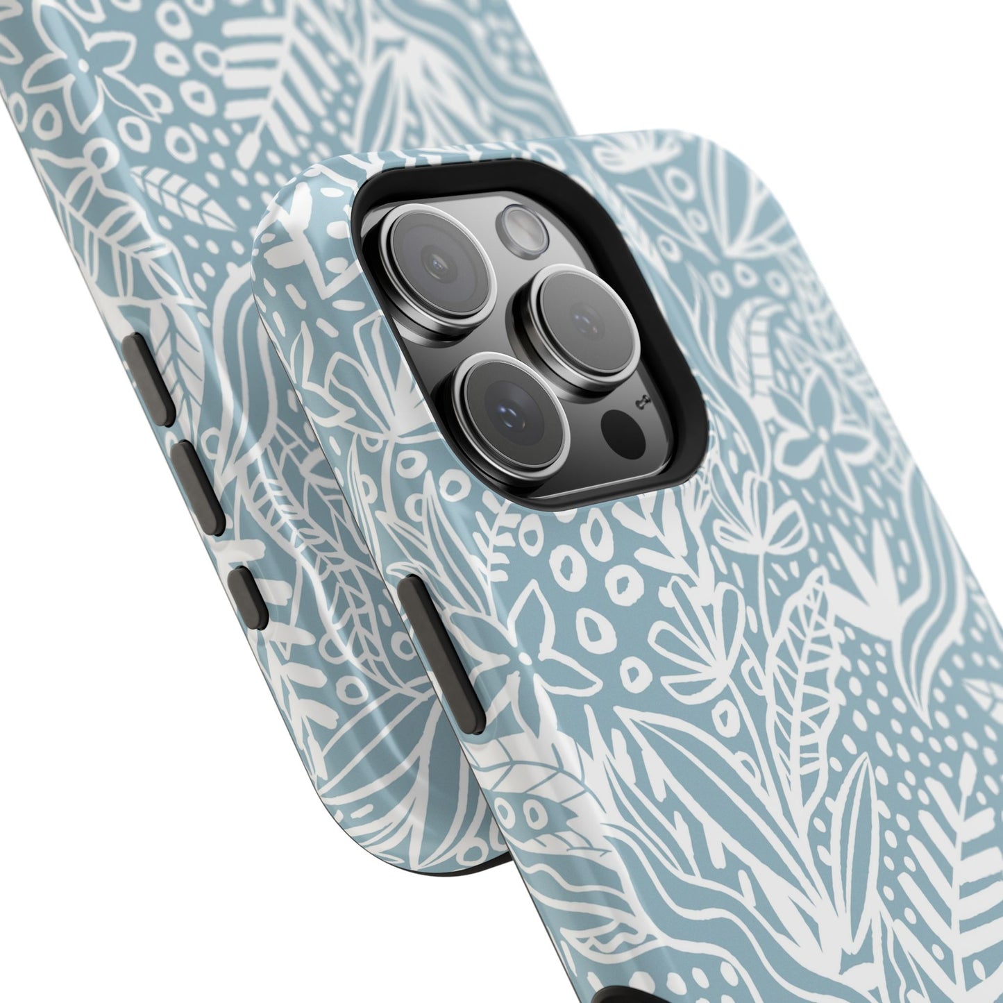 Boho Botanical Doodle Phone Case – MagSafe Compatible for iPhone & Samsung Galaxy