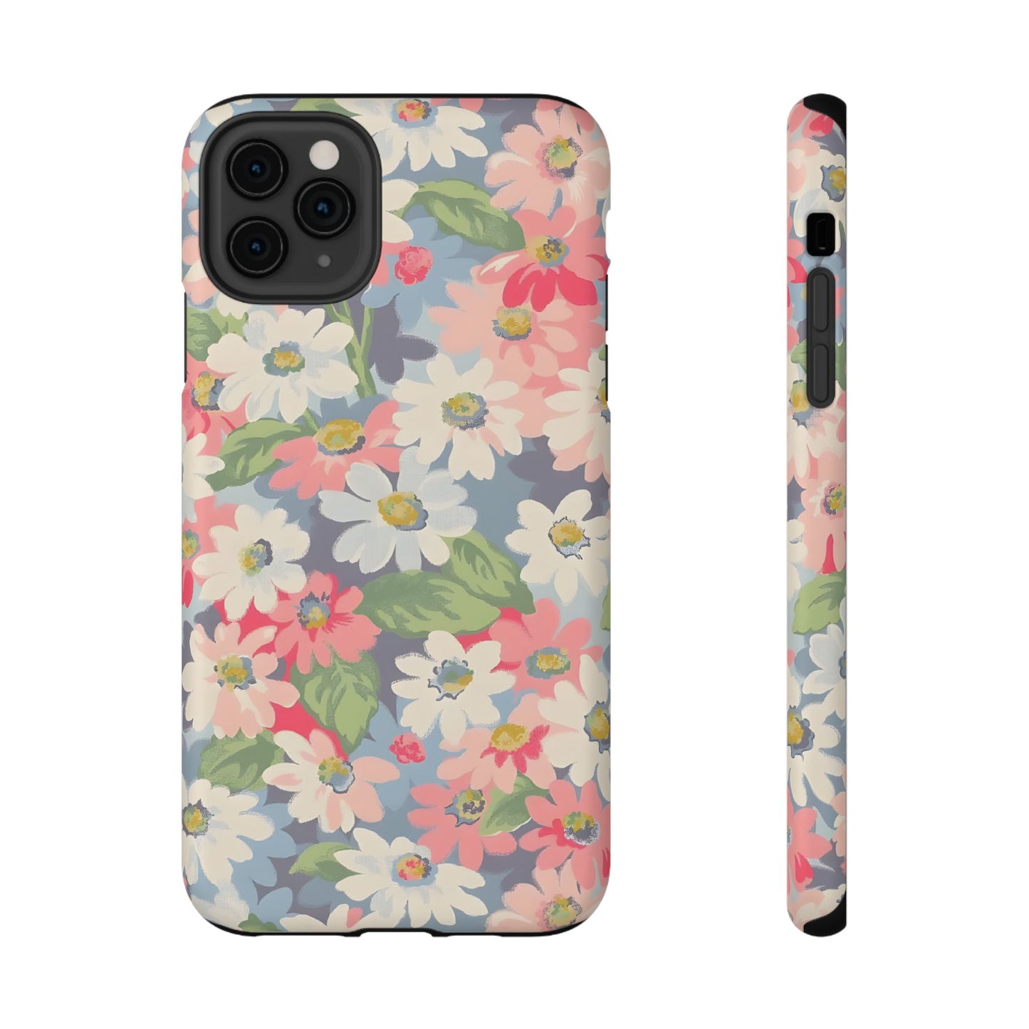 Vintage Floral Daisy Phone Case – MagSafe Compatible for iPhone & Samsung Galaxy