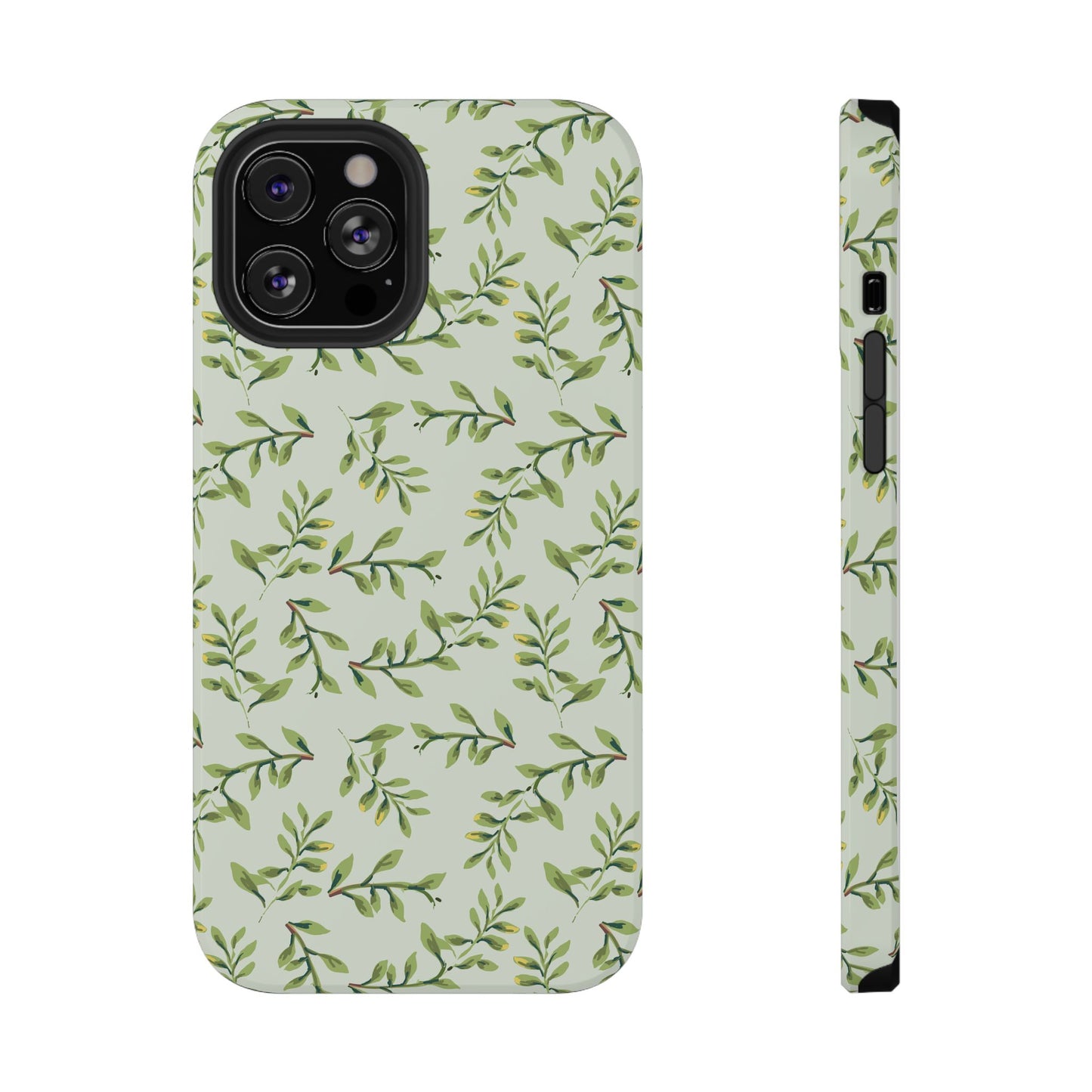Olive Branch Botanical Phone Case – MagSafe Compatible for iPhone & Samsung Galaxy
