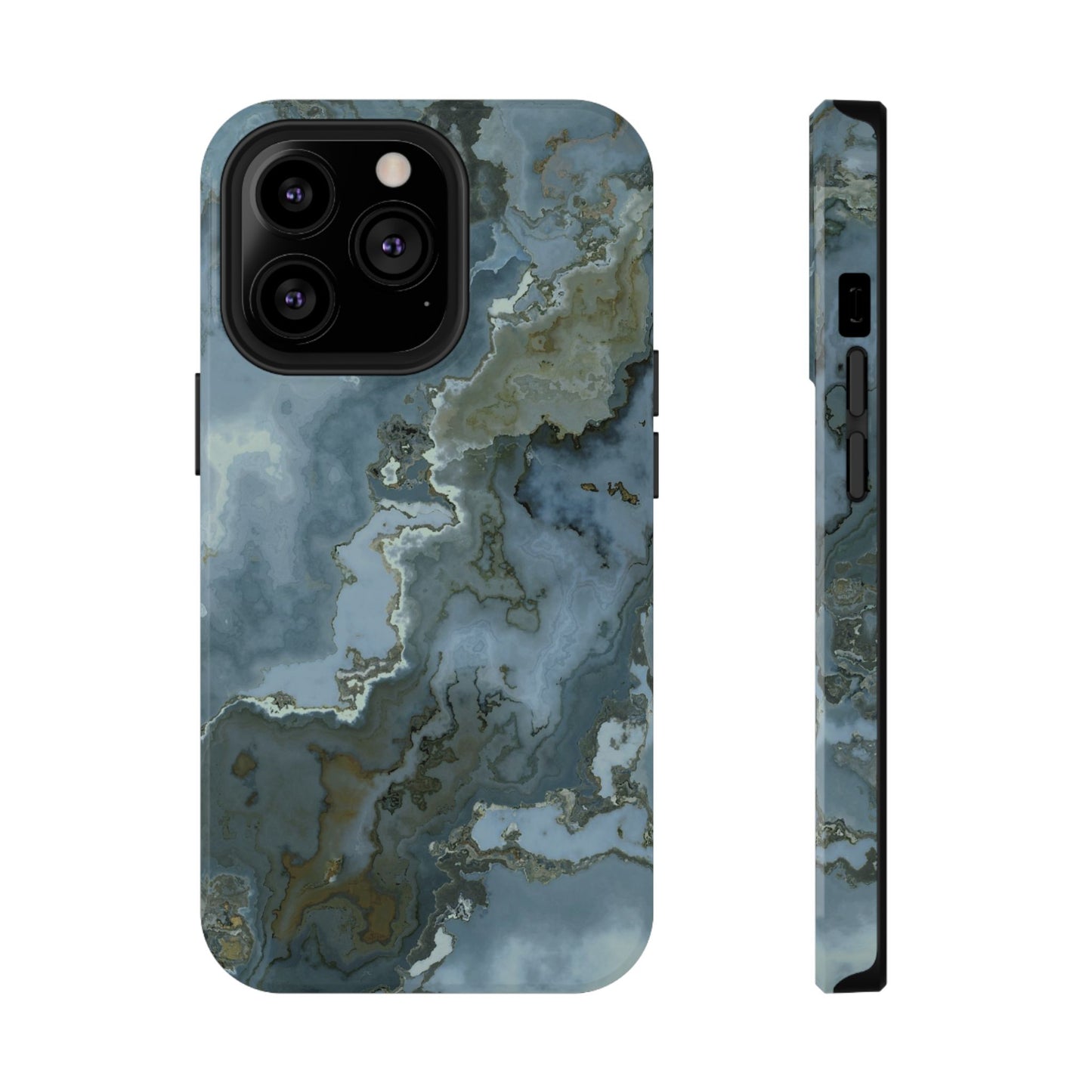 Oceanic Agate Marble Phone Case – MagSafe Compatible for iPhone & Samsung Galaxy