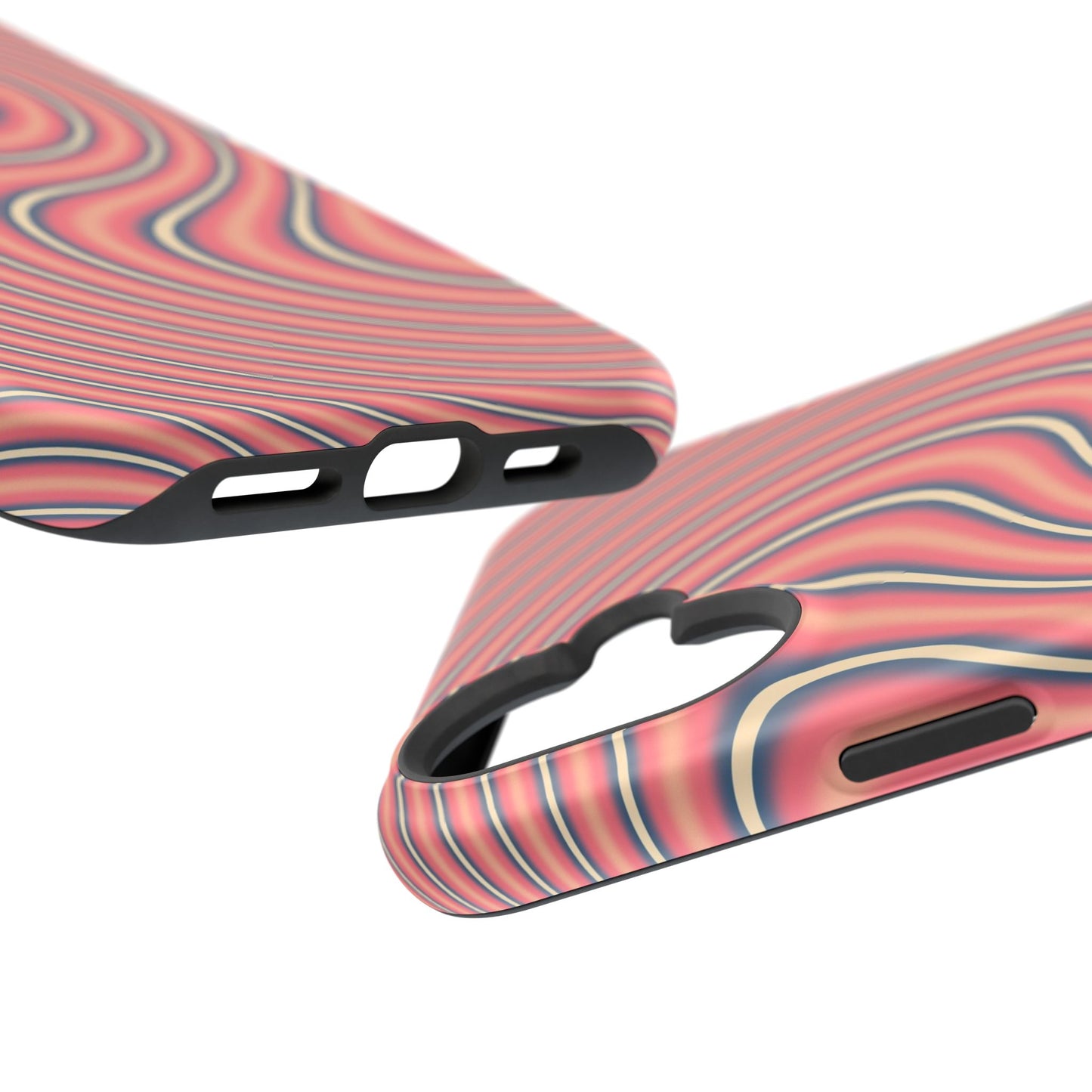 Hypnotic Wave Optical Illusion Phone Case – MagSafe Compatible for iPhone & Samsung Galaxy