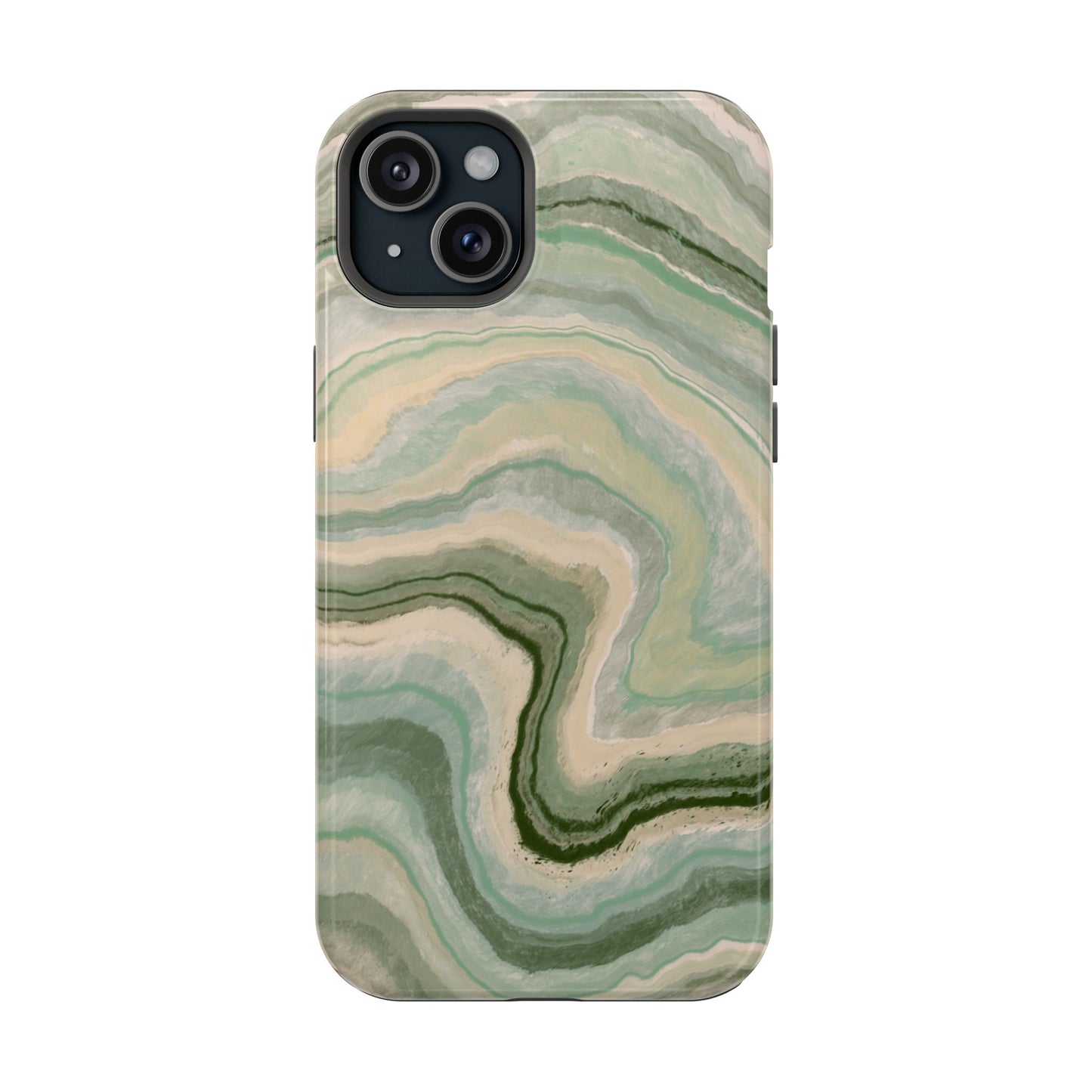 Earthy Agate Stone Phone Case – MagSafe Compatible for iPhone & Samsung Galaxy