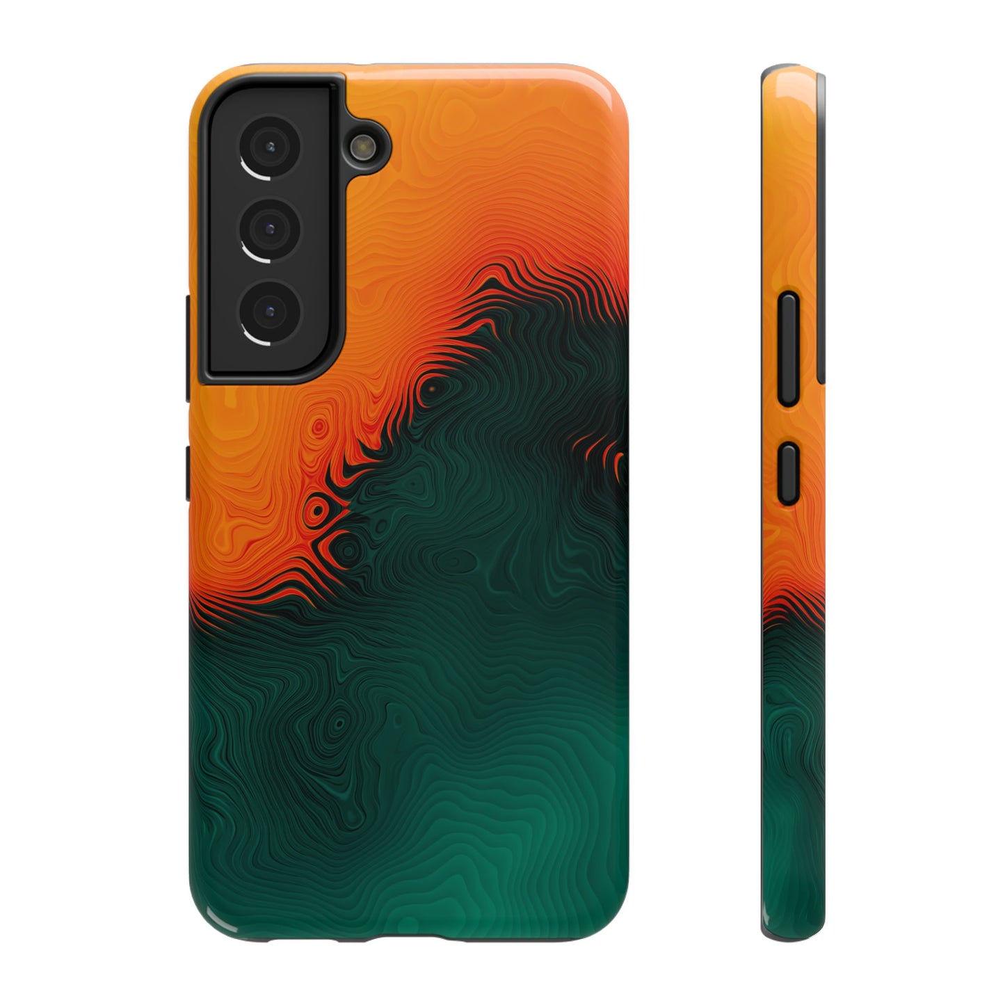 Topographic Heatwave Phone Case – MagSafe Compatible for iPhone & Samsung Galaxy