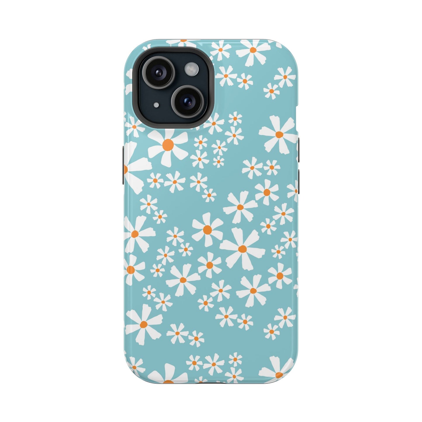 Vintage Daisy Field Phone Case – MagSafe Compatible for iPhone & Samsung Galaxy