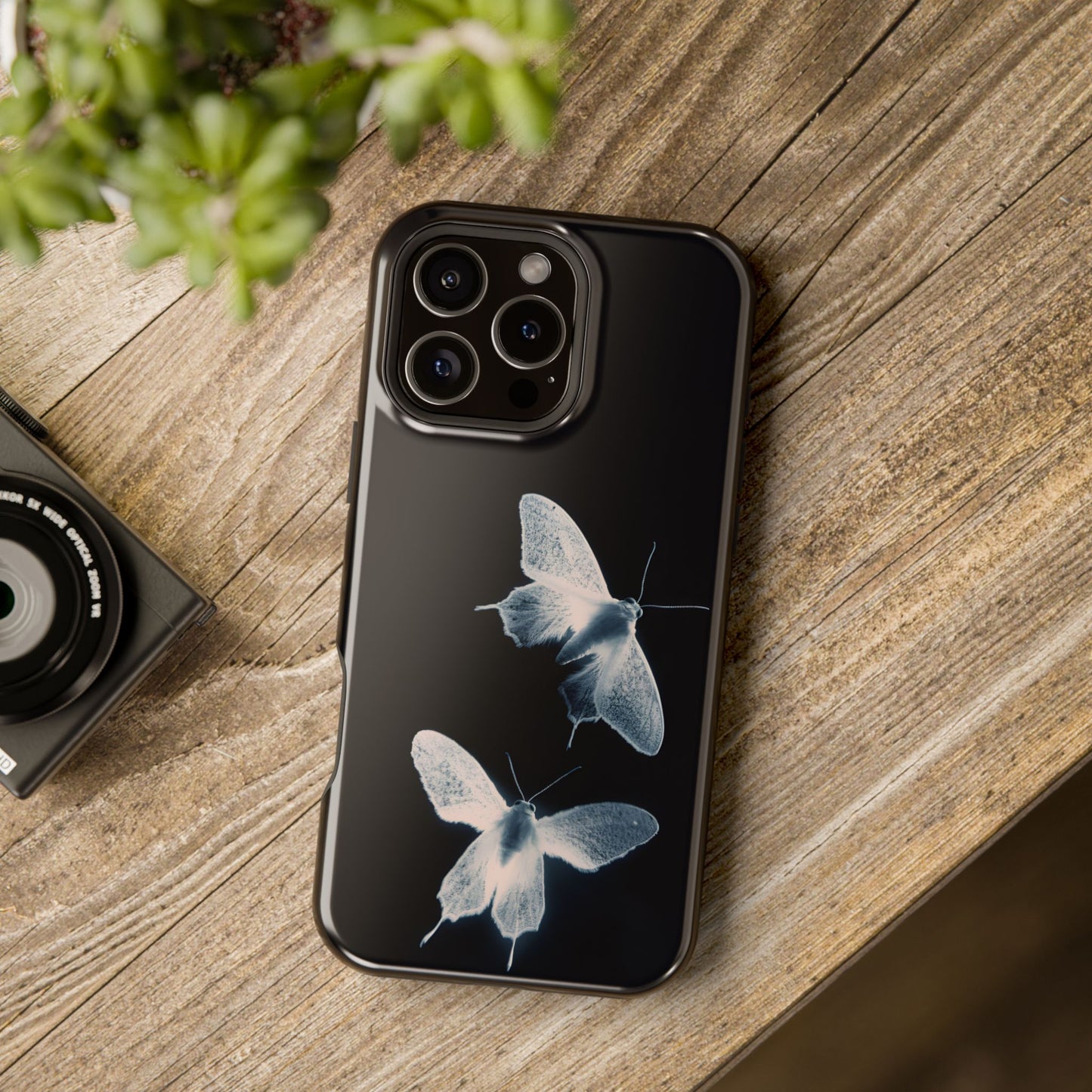 Ethereal Moth Dark Aesthetic Phone Case – MagSafe Compatible for iPhone & Samsung Galaxy