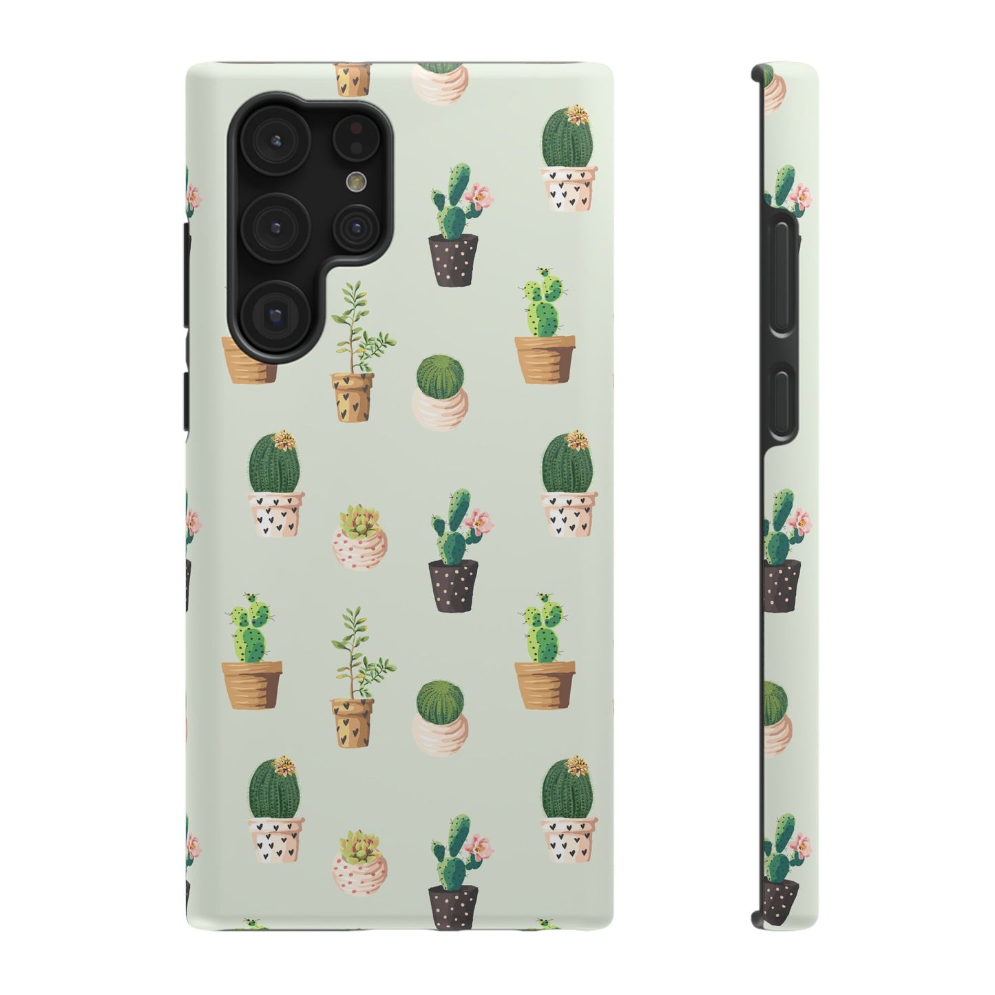 Desert Bloom Cactus Phone Case – Cute Succulent Print, MagSafe Compatible for iPhone & Samsung Galaxy
