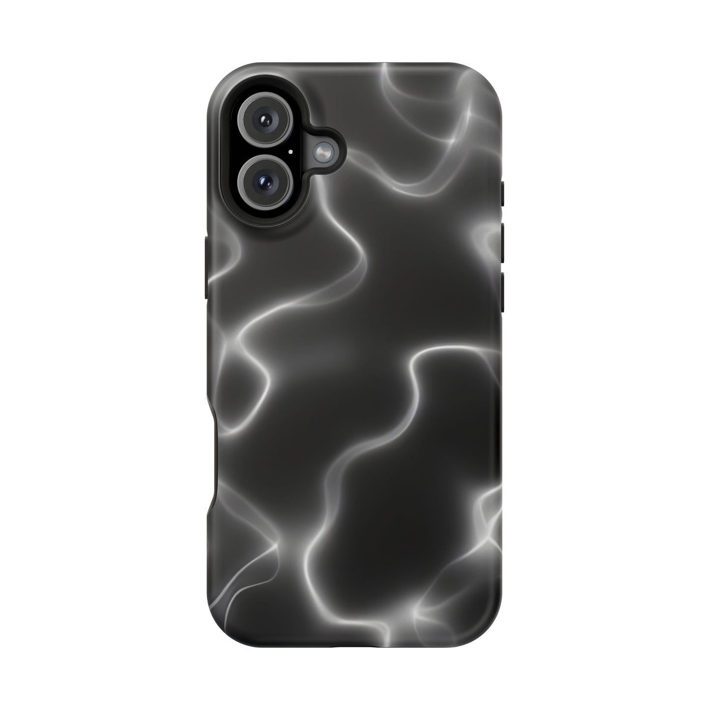 Electric Black Glow Phone Case – MagSafe Compatible for iPhone & Samsung Galaxy