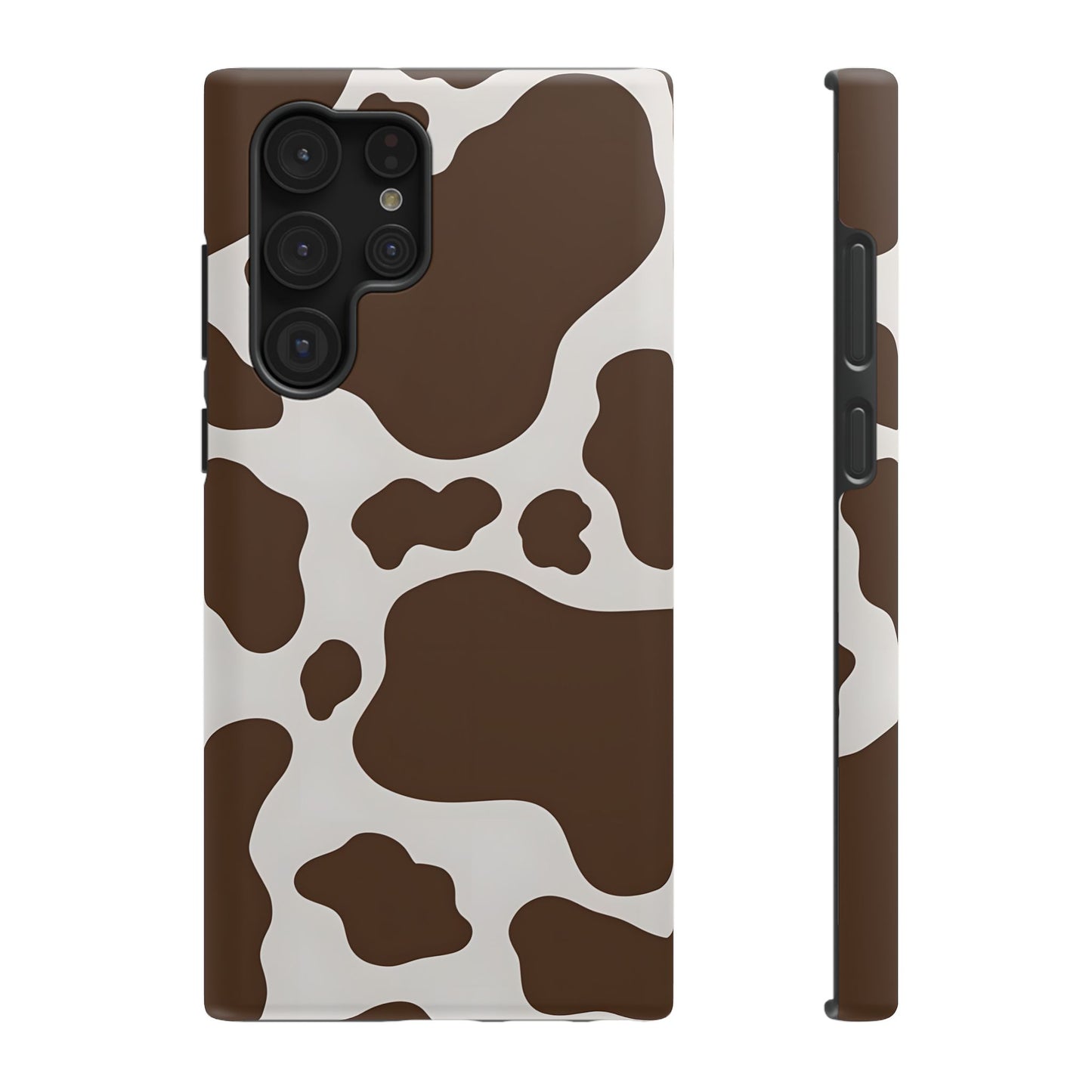 Brown Cow Print Phone Case – MagSafe Compatible for iPhone & Samsung Galaxy