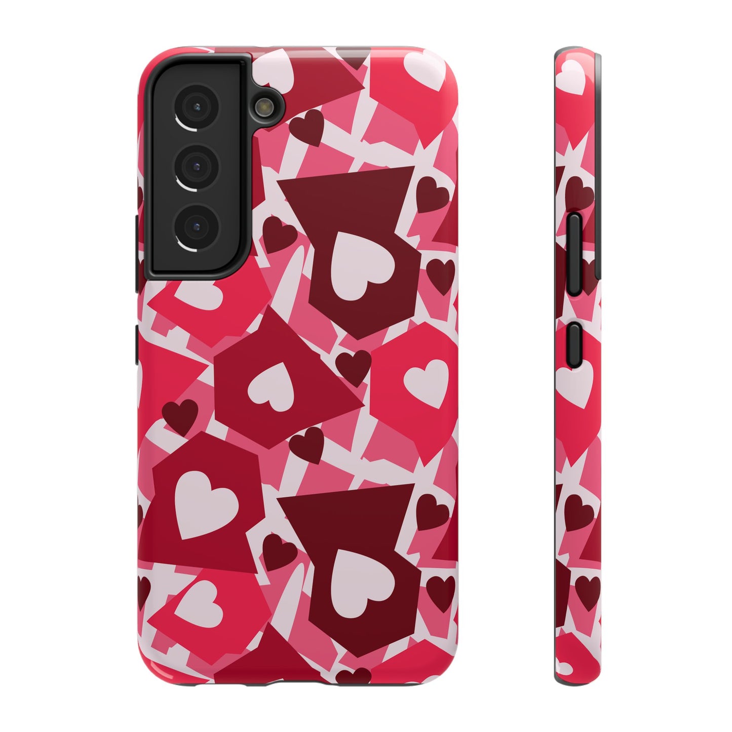 Pink Social Love Icons Phone Case – MagSafe Compatible for iPhone & Samsung Galaxy